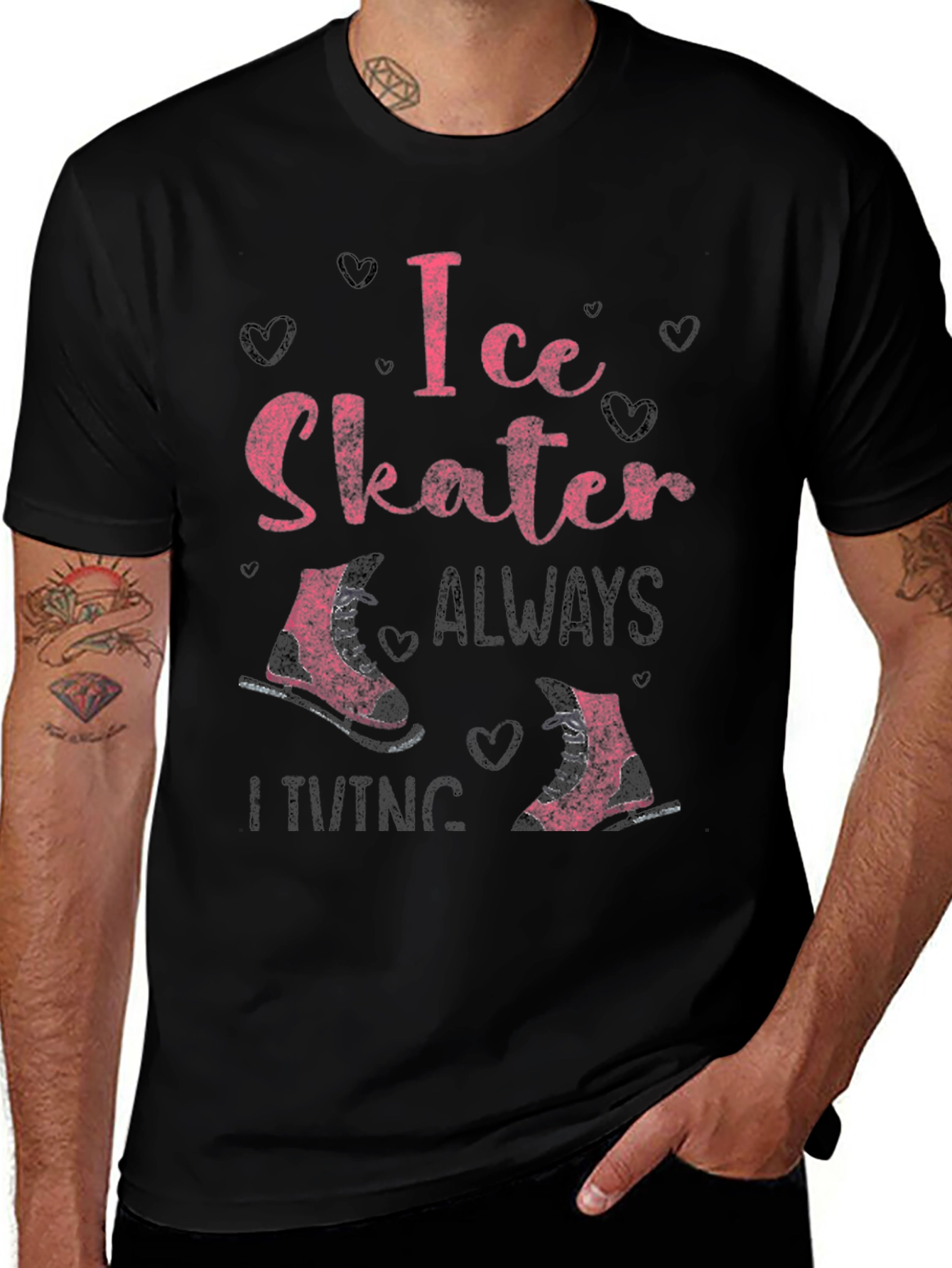 Ice Skater T-Shirt - Always Skating Tee