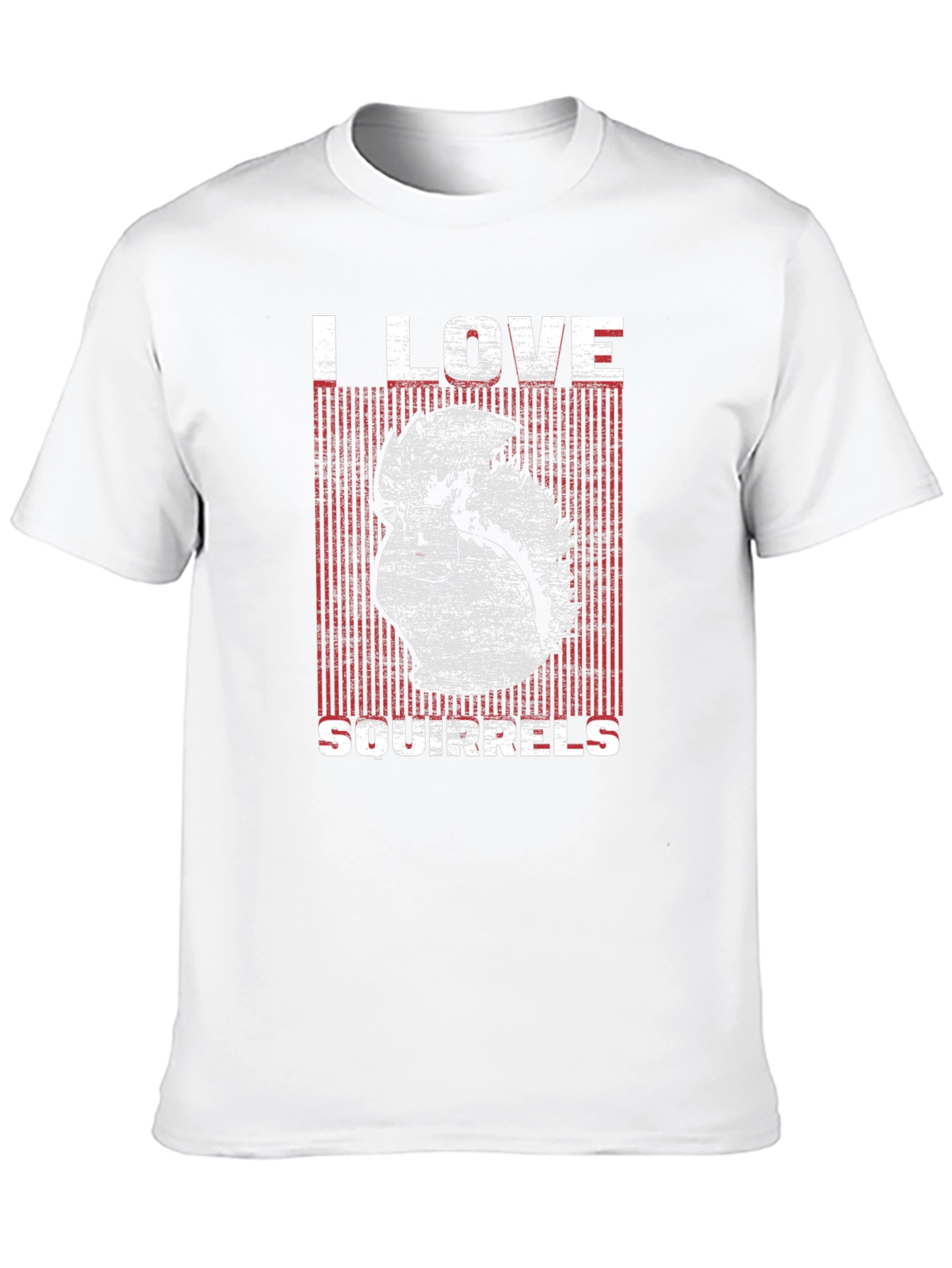 I Love Squirrels Graphic T-Shirt - Black