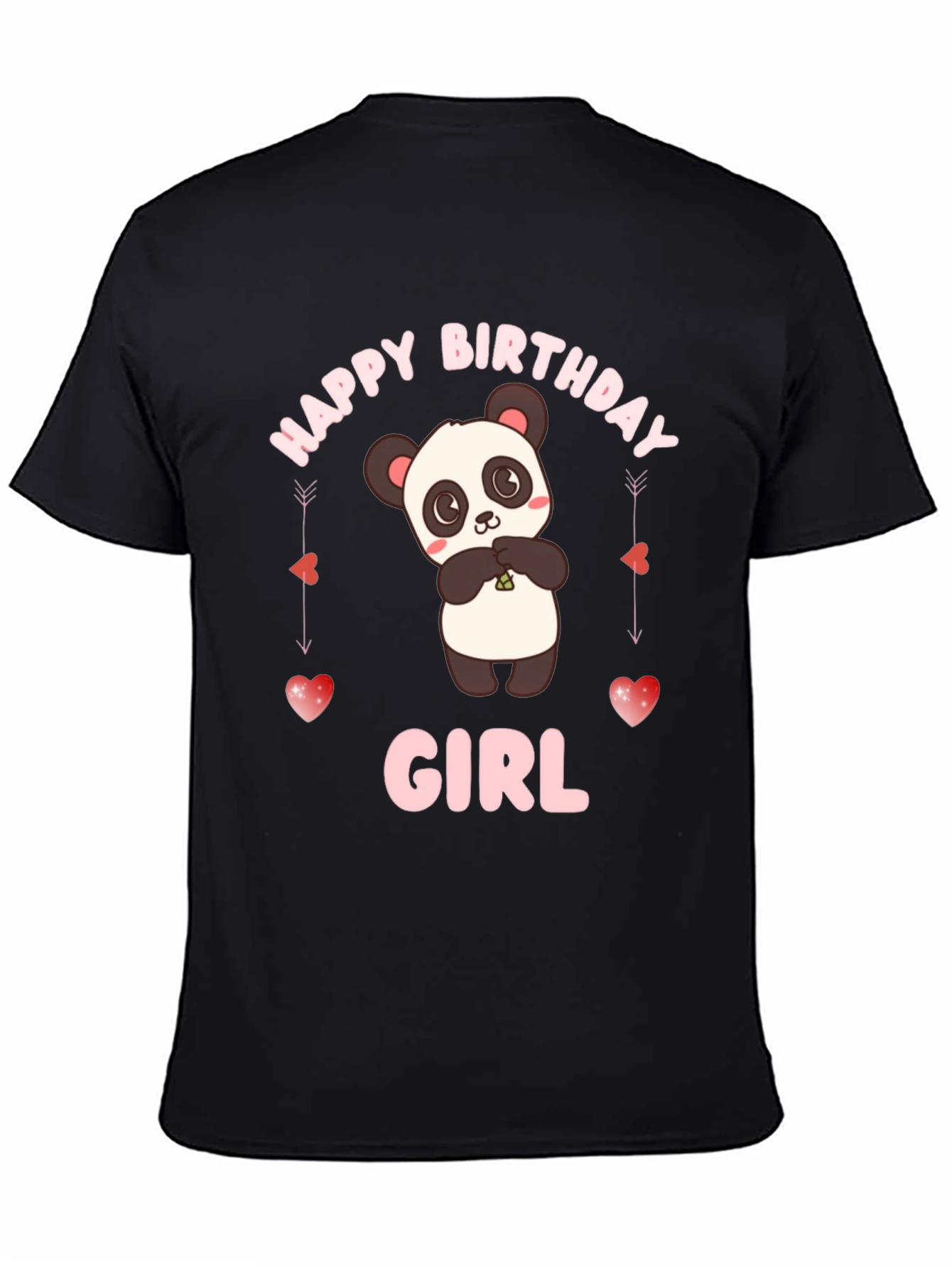 Happy Birthday Girl Panda T-Shirt