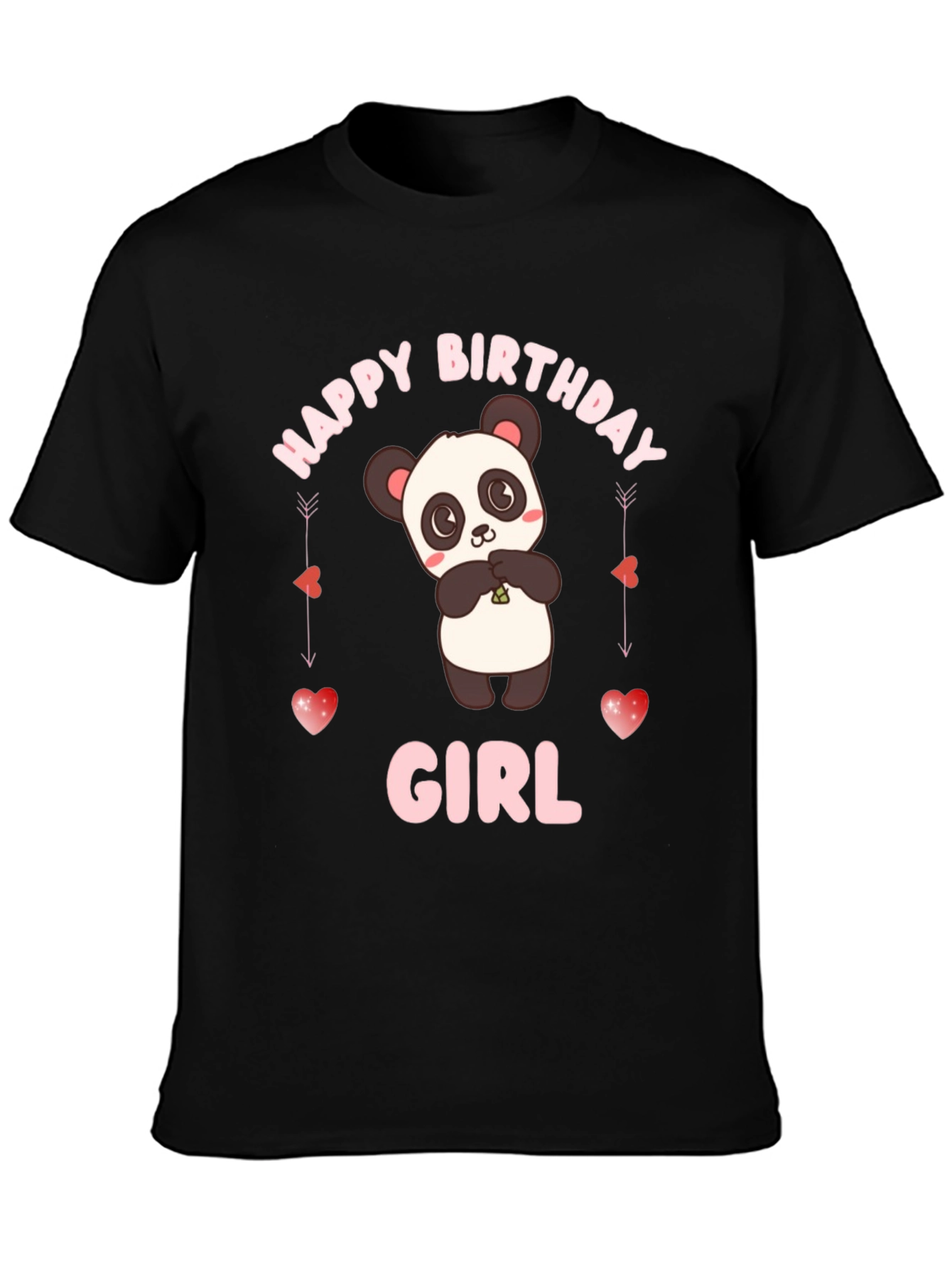 Happy Birthday Girl Panda T-Shirt