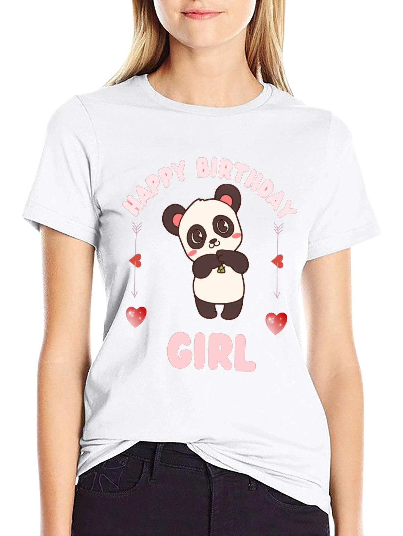 Happy Birthday Girl Panda T-Shirt