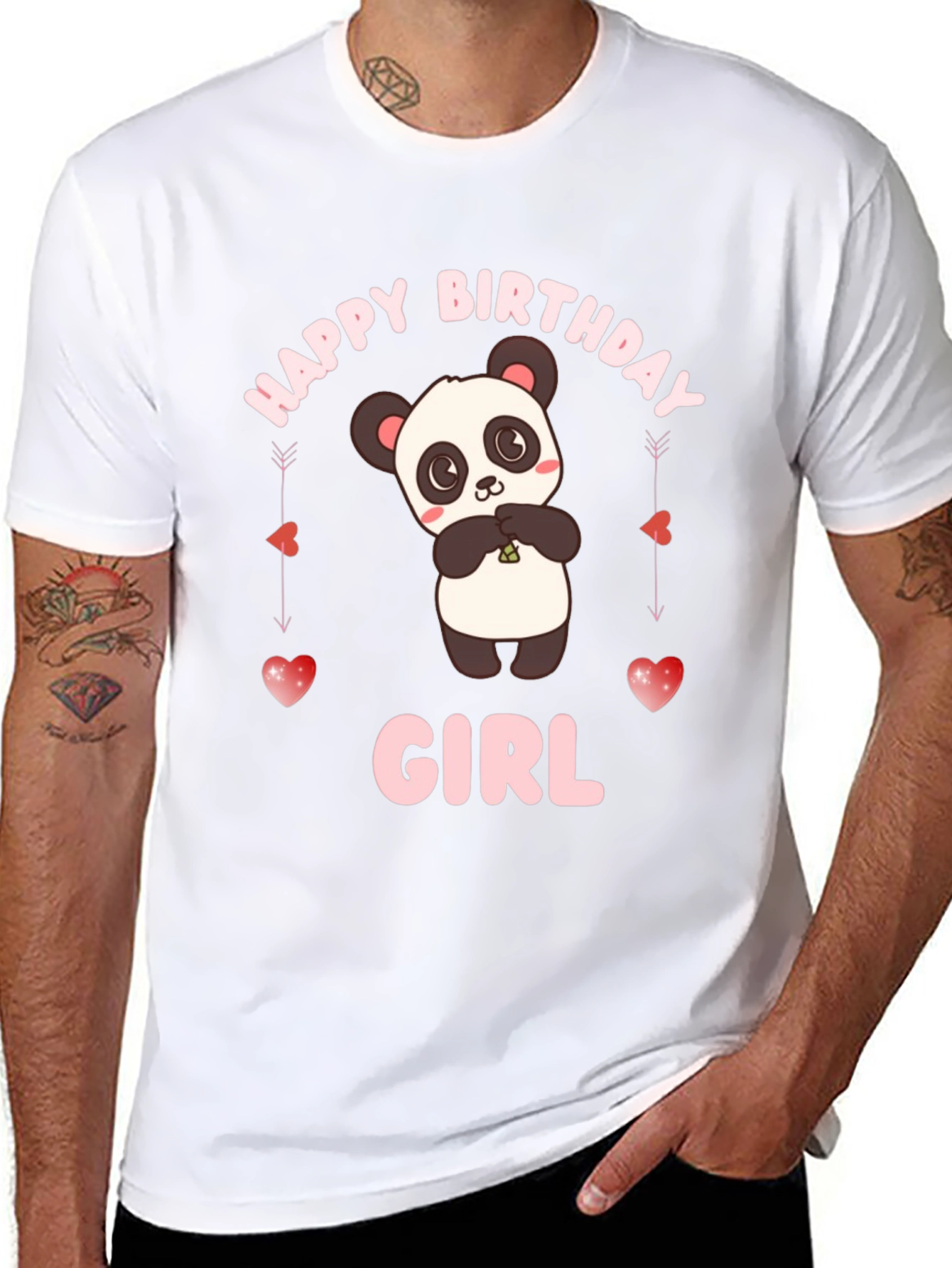 Happy Birthday Girl Panda T-Shirt