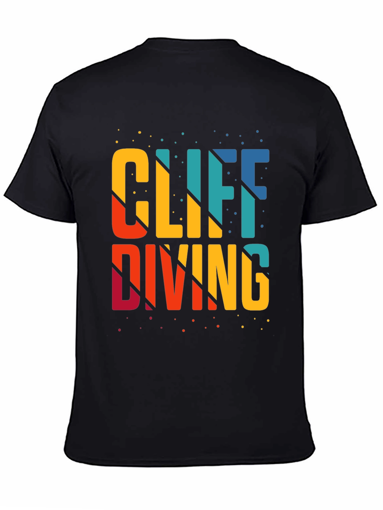 Cliff Diving Graphic T-Shirt - Black Tee