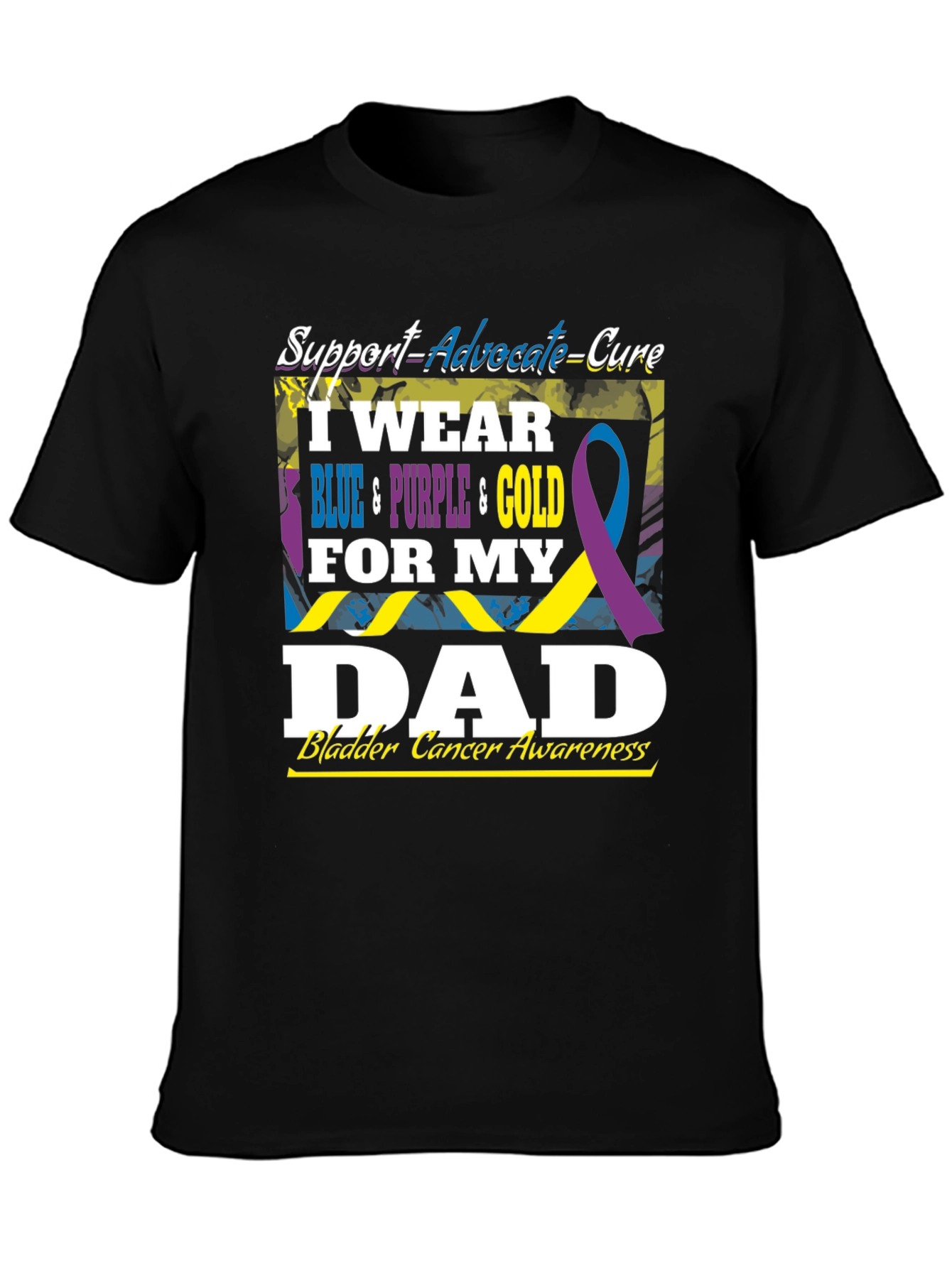 Bladder Cancer Awareness Dad T-Shirt