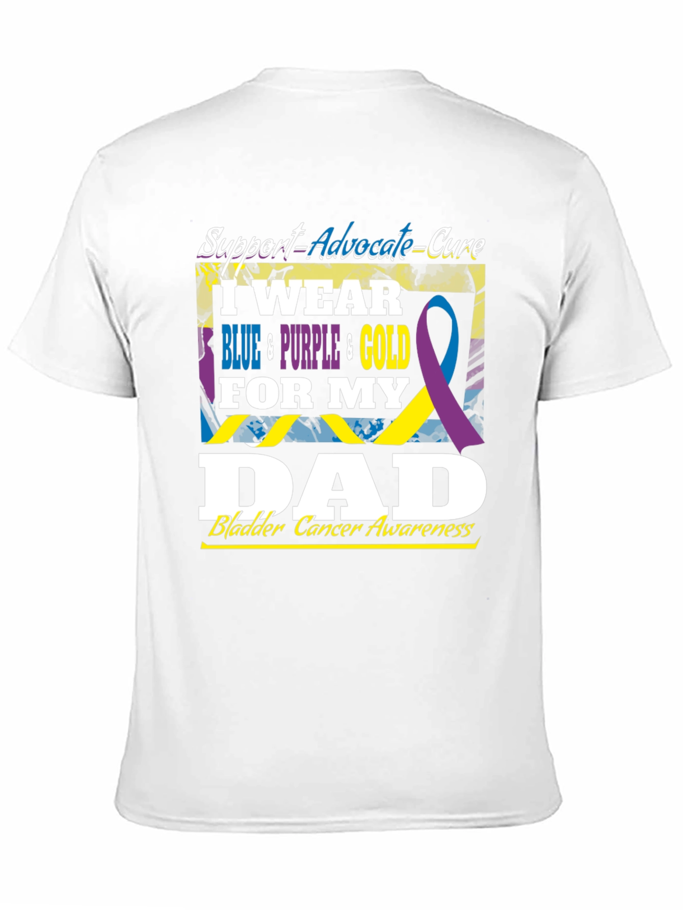 Bladder Cancer Awareness Dad T-Shirt