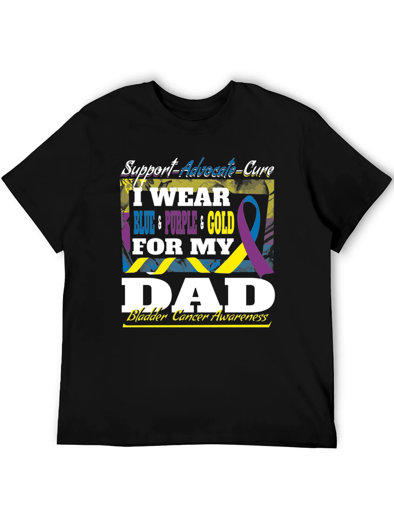 Bladder Cancer Awareness Dad T-Shirt