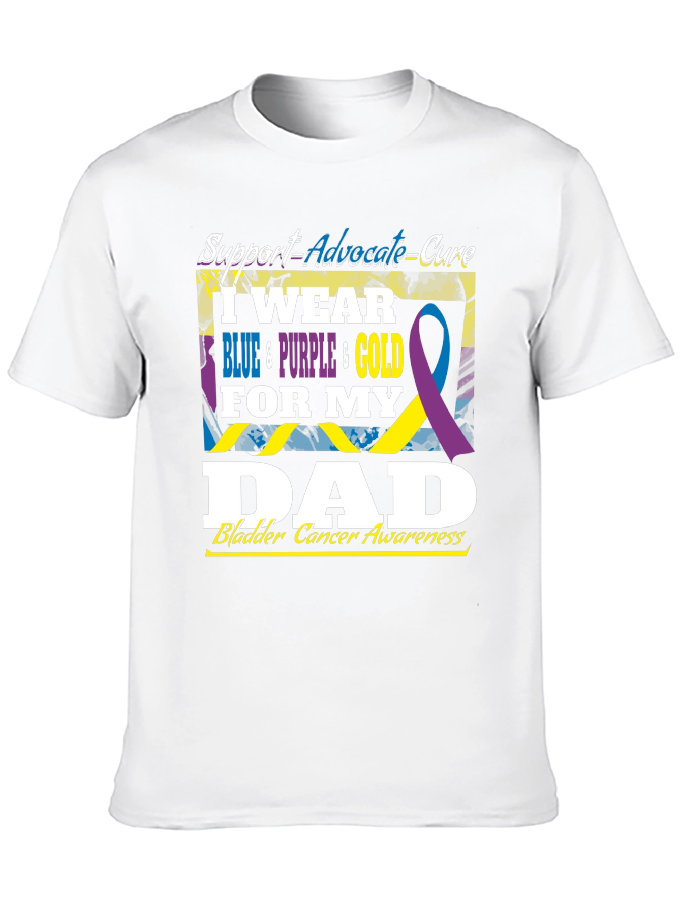 Bladder Cancer Awareness Dad T-Shirt