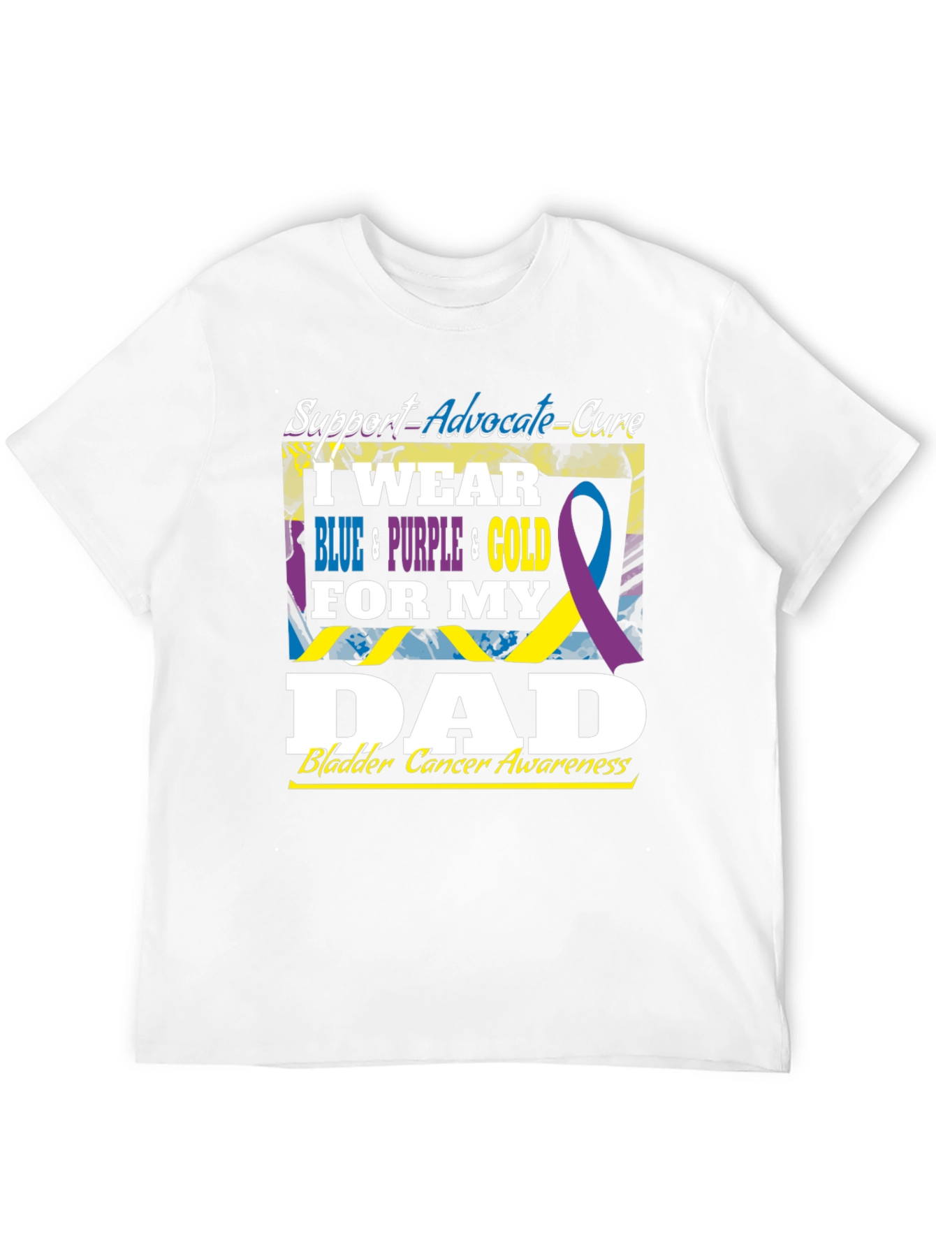 Bladder Cancer Awareness Dad T-Shirt
