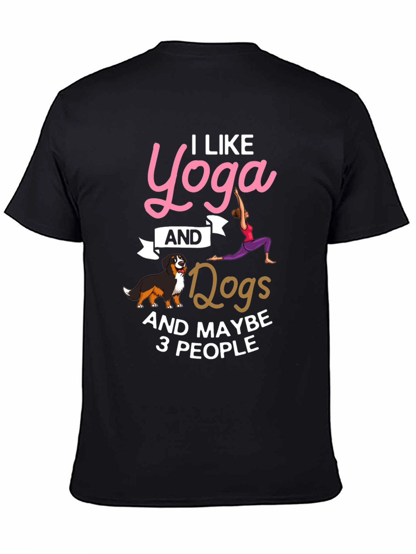 Yoga Dogs & Maybe 3 People Graphic Tee
