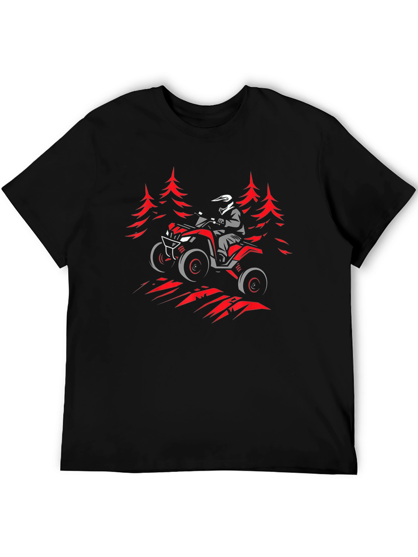 ATV Rider Graphic Tee - Black T-Shirt