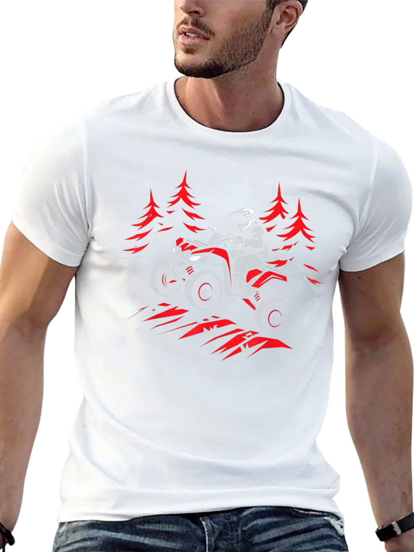 ATV Rider Graphic Tee - Black T-Shirt