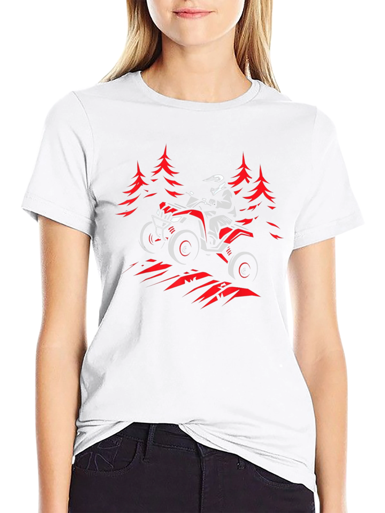 ATV Rider Graphic Tee - Black T-Shirt