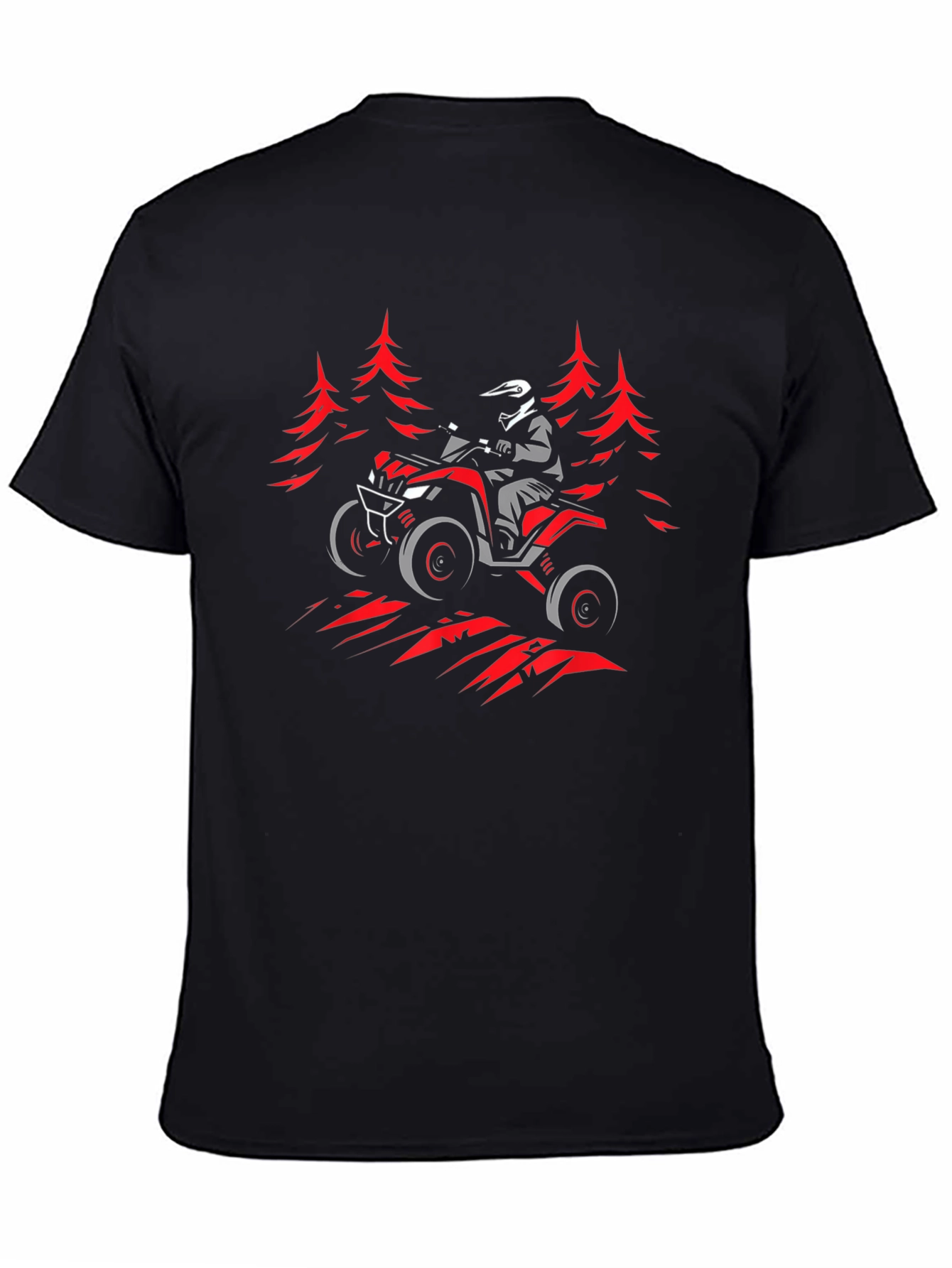 ATV Rider Graphic Tee - Black T-Shirt