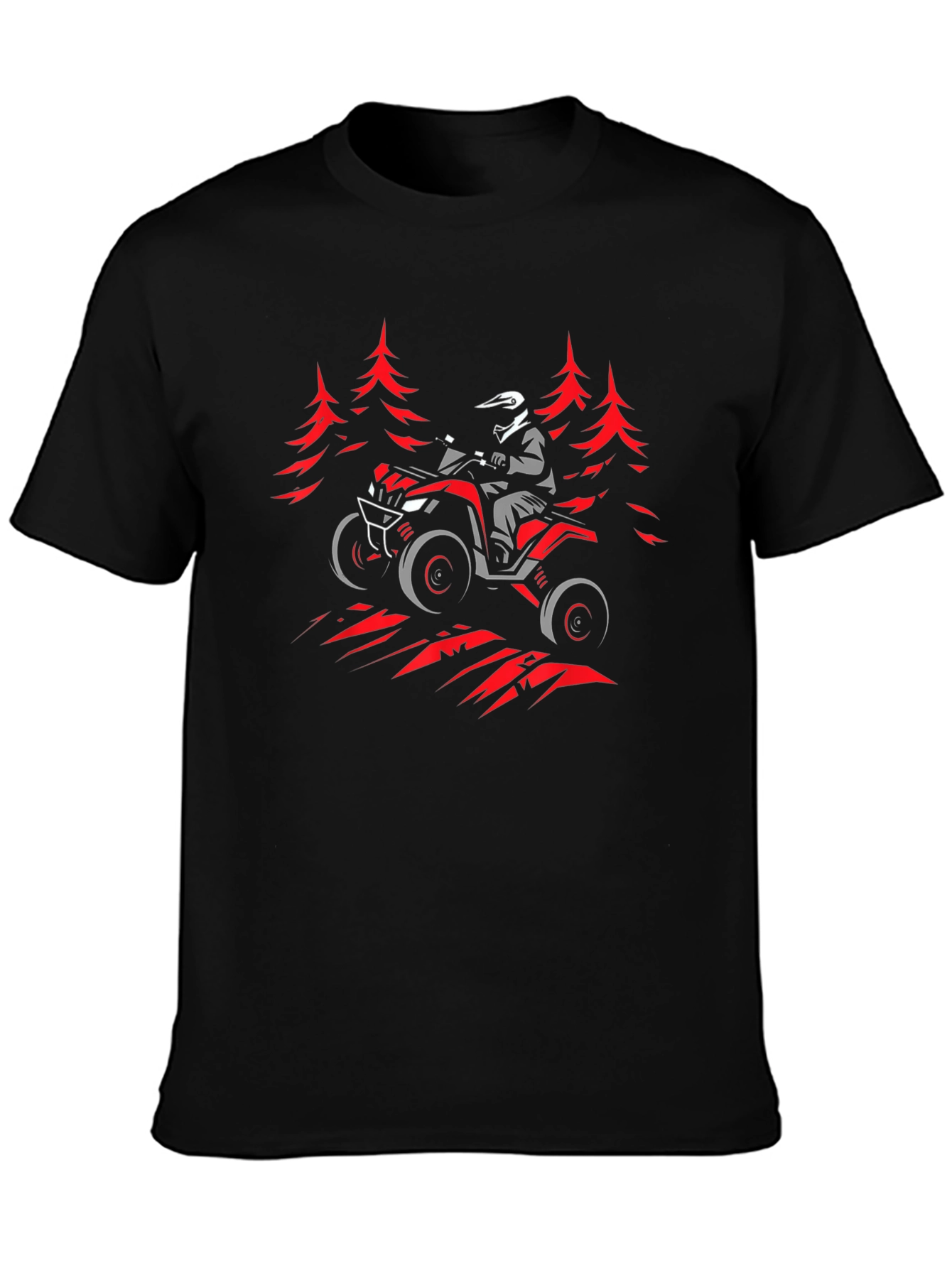 ATV Rider Graphic Tee - Black T-Shirt
