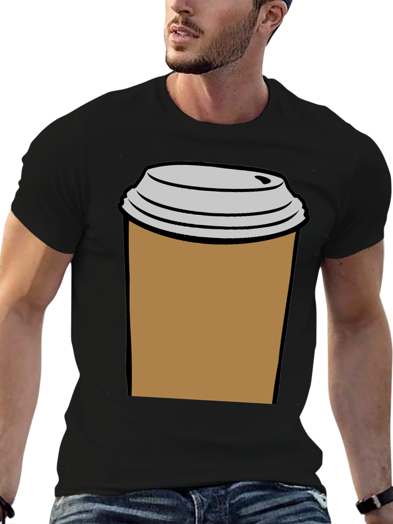 Coffee Cup T-Shirt - Black Graphic Tee