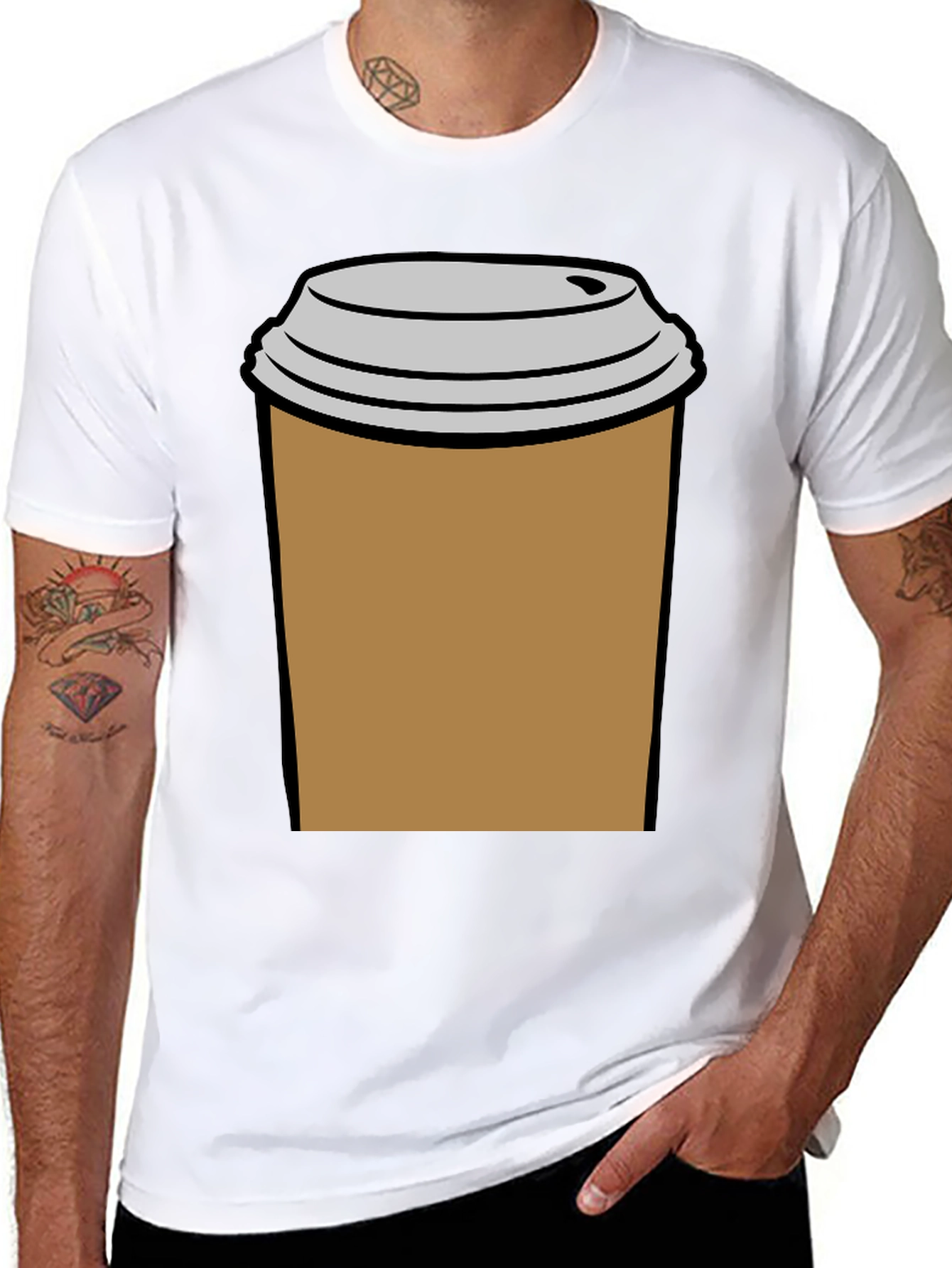 Coffee Cup T-Shirt - Black Graphic Tee