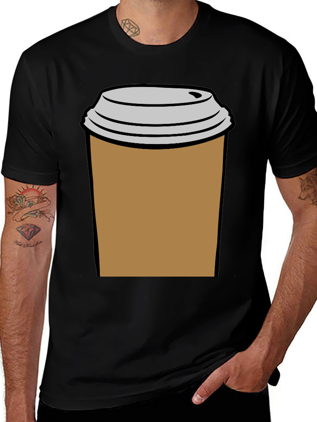 Coffee Cup T-Shirt - Black Graphic Tee