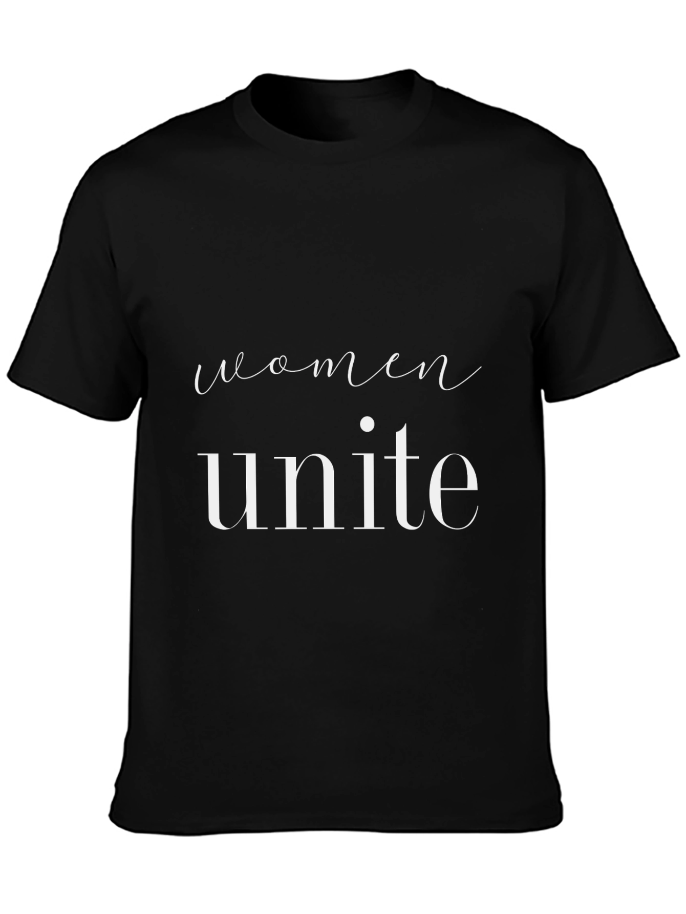 Women Unite Black Graphic Tee