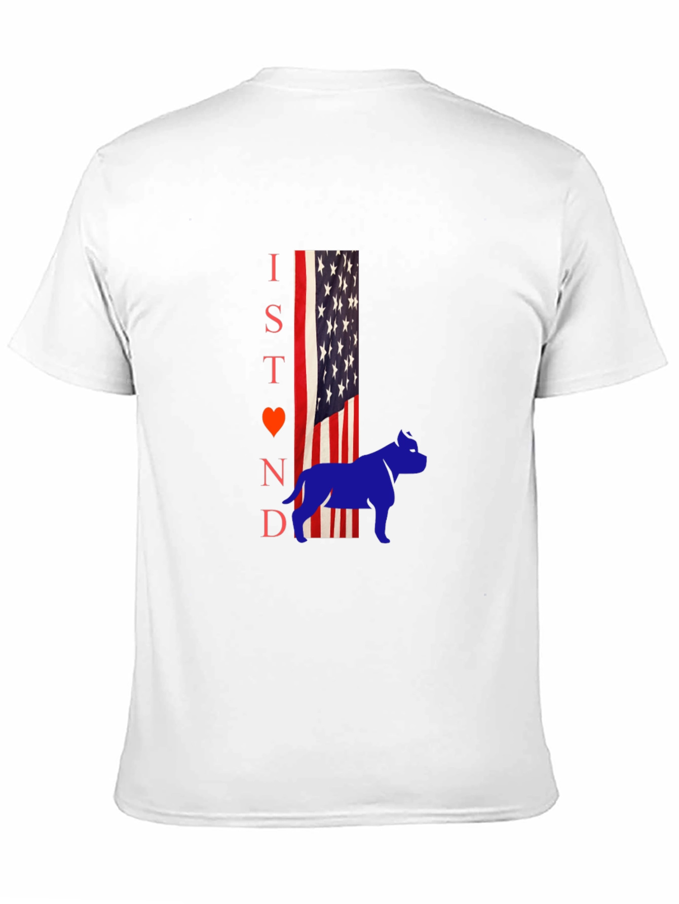 I Stand for Pitbulls Mens Graphic T-Shirt