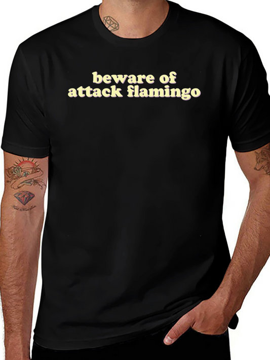 Beware of Attack Flamingo T-Shirt