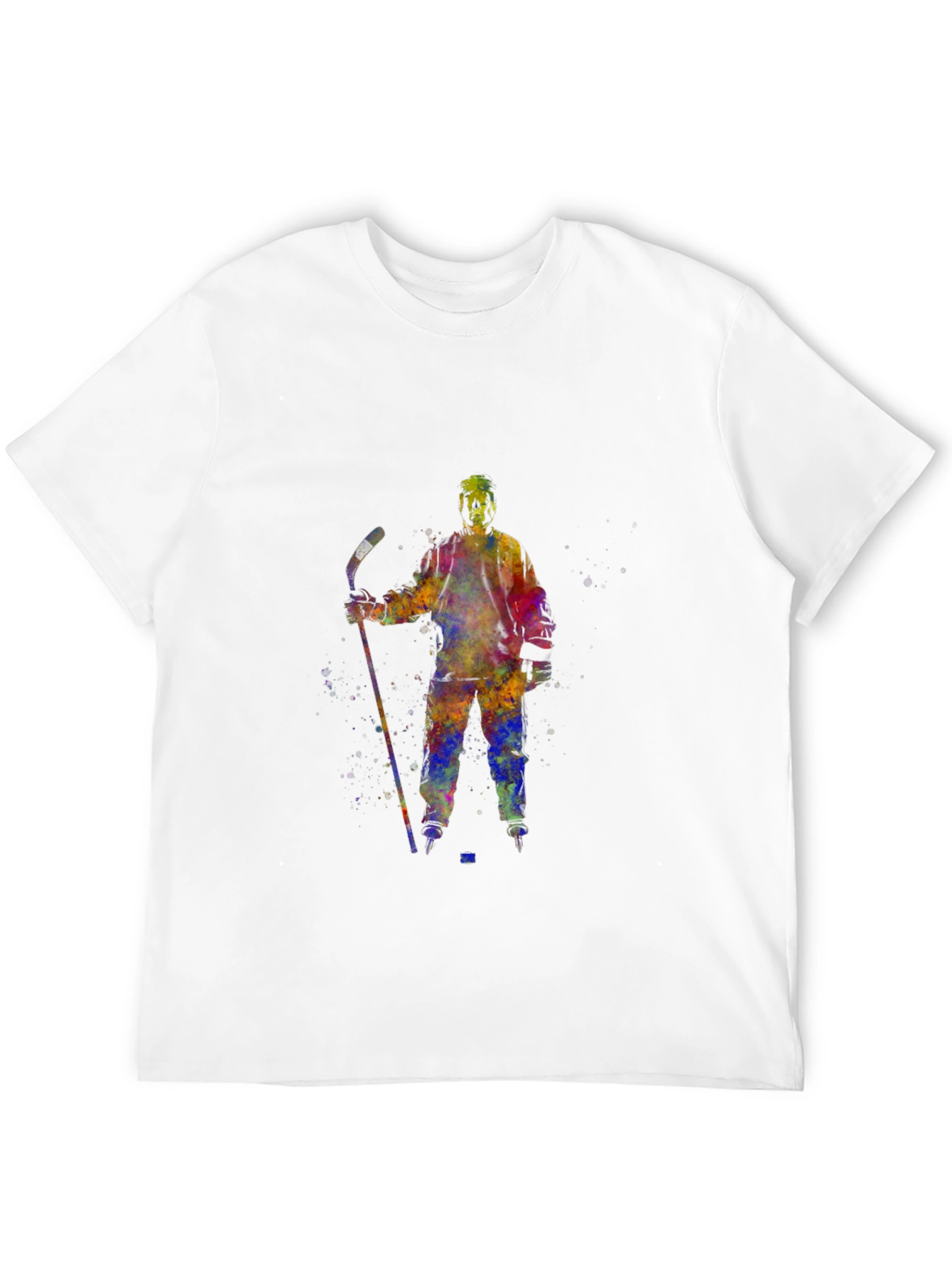 Watercolor Hockey Player T-Shirt