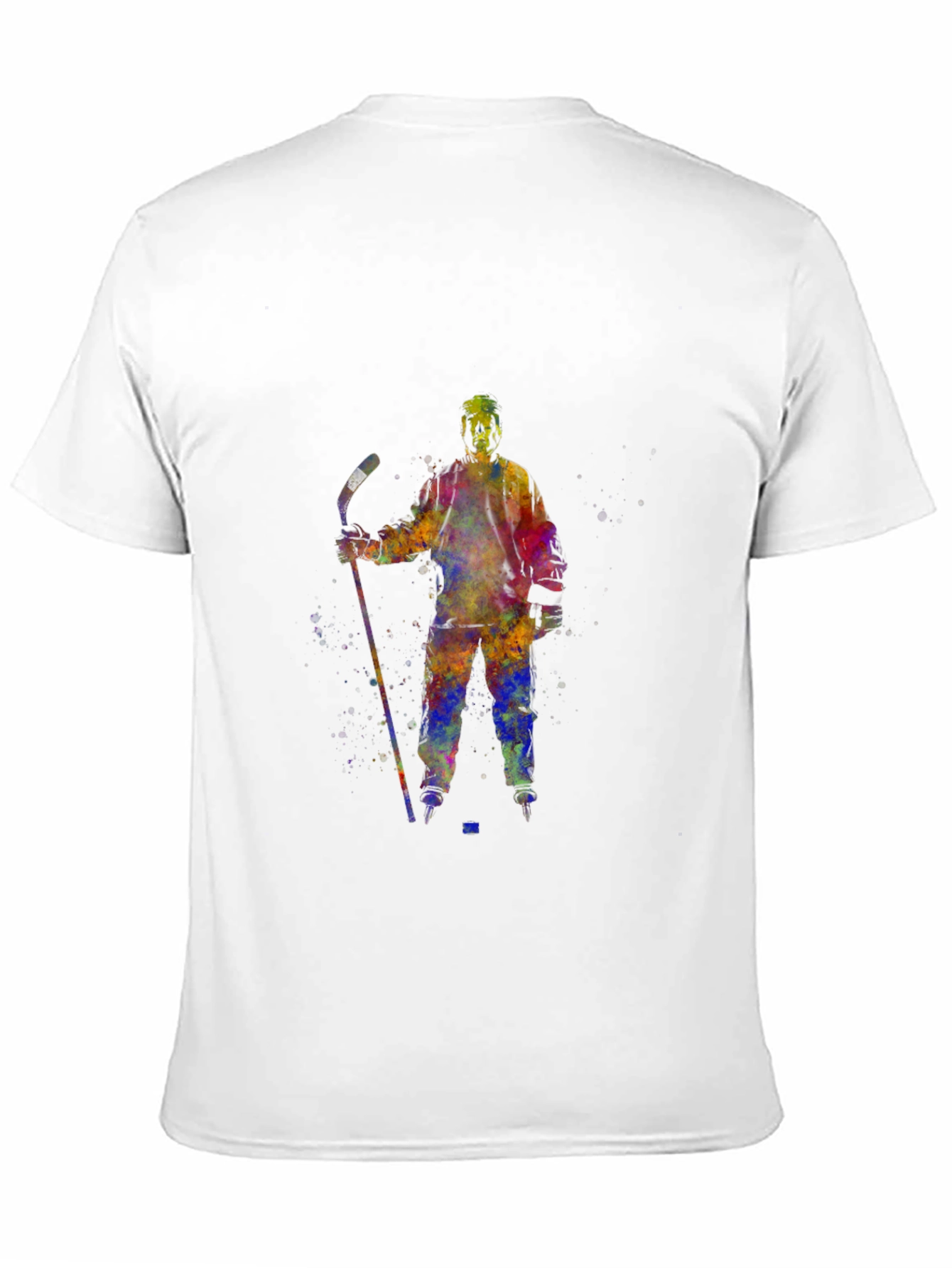 Watercolor Hockey Player T-Shirt