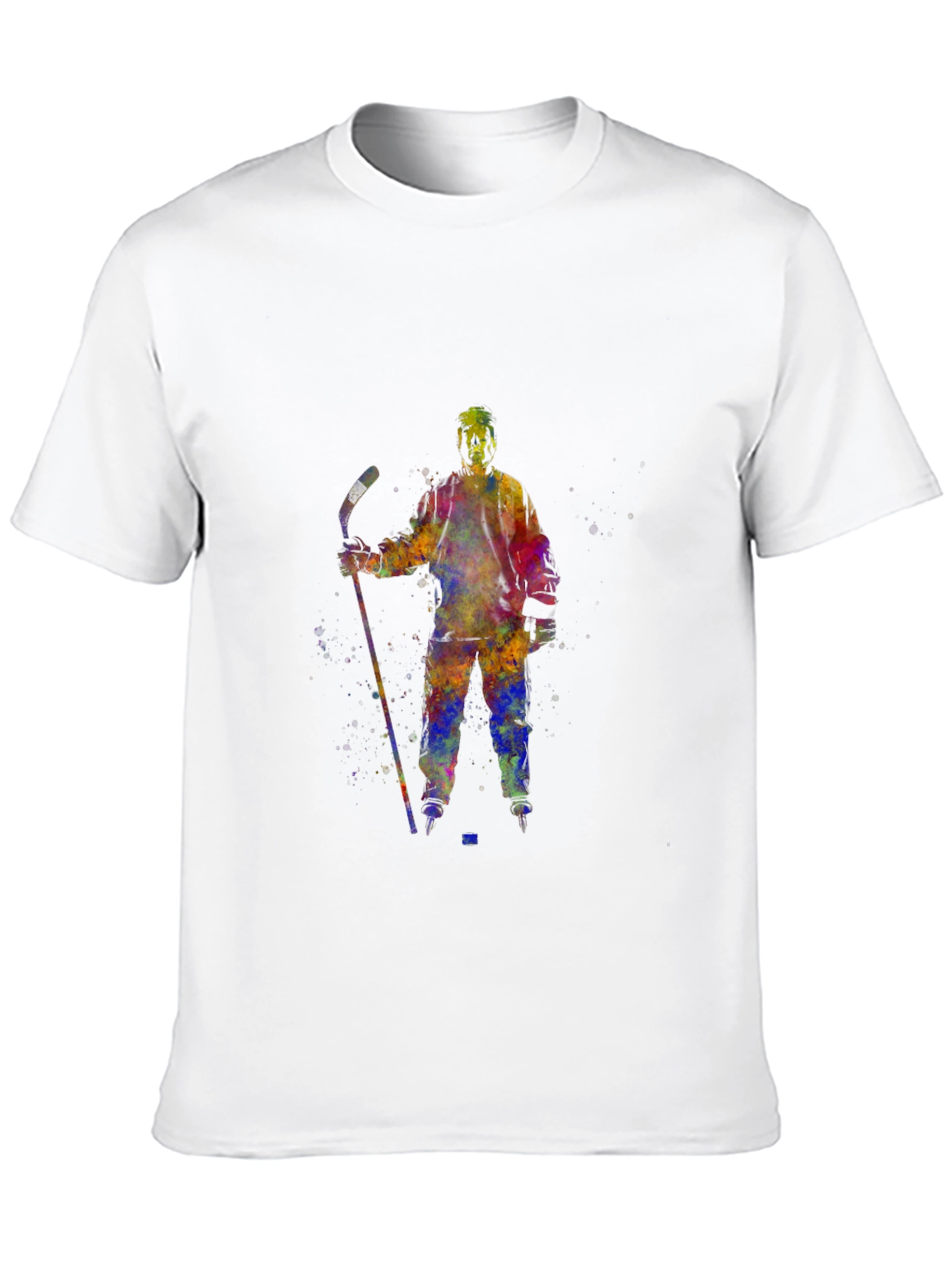 Watercolor Hockey Player T-Shirt