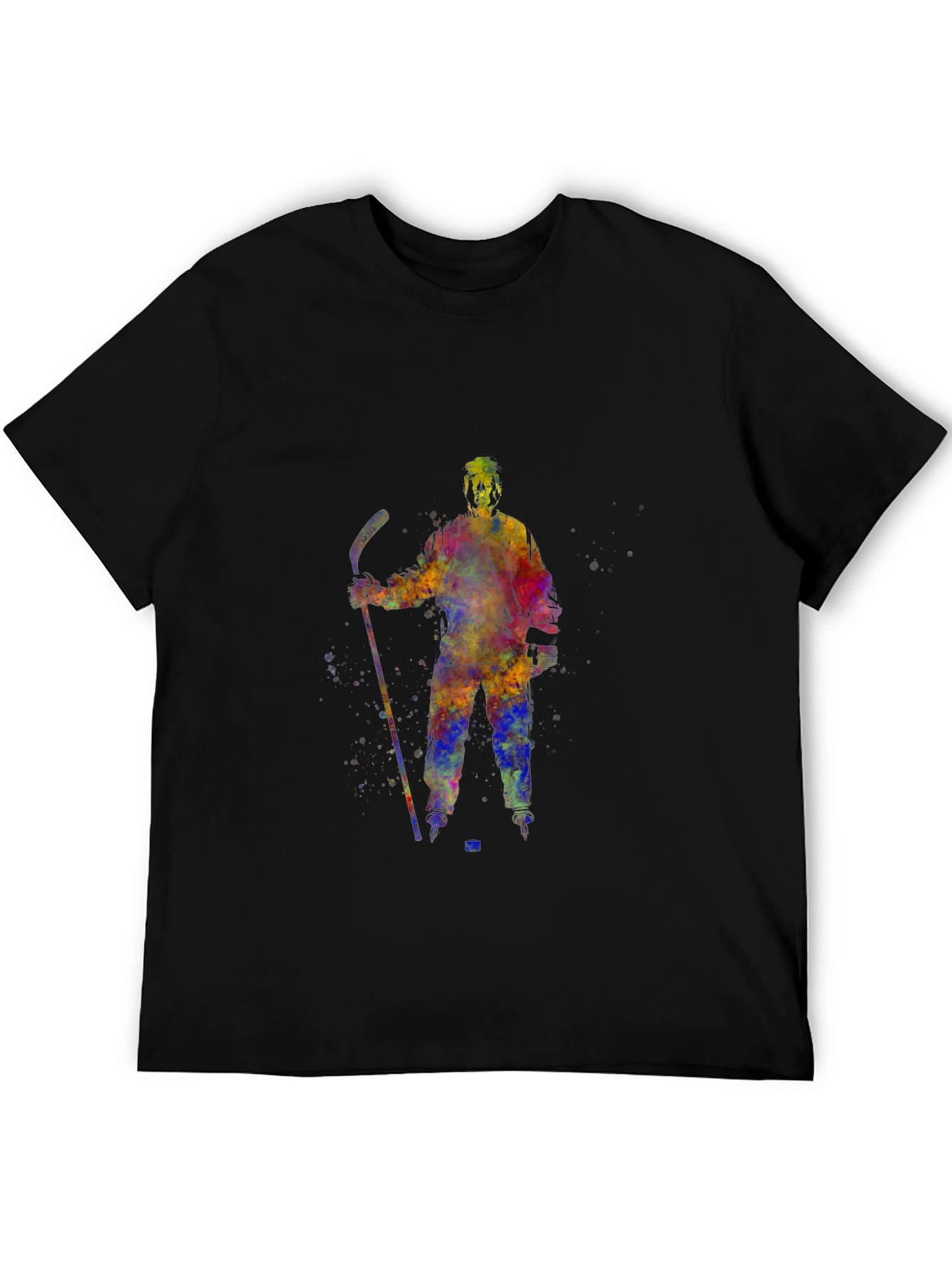 Watercolor Hockey Player T-Shirt