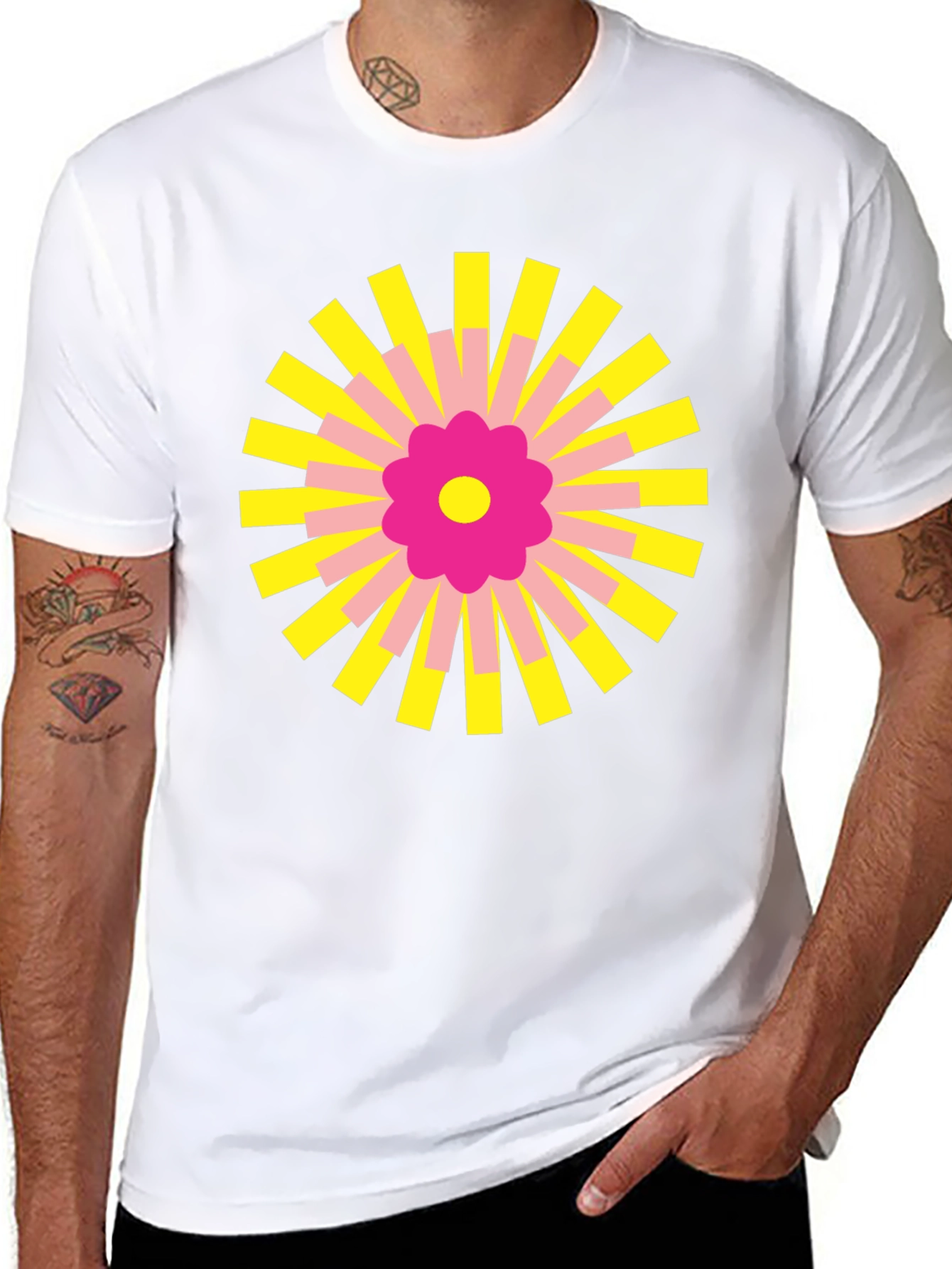 Radiant Bloom Graphic Tee - Stylish & Unique