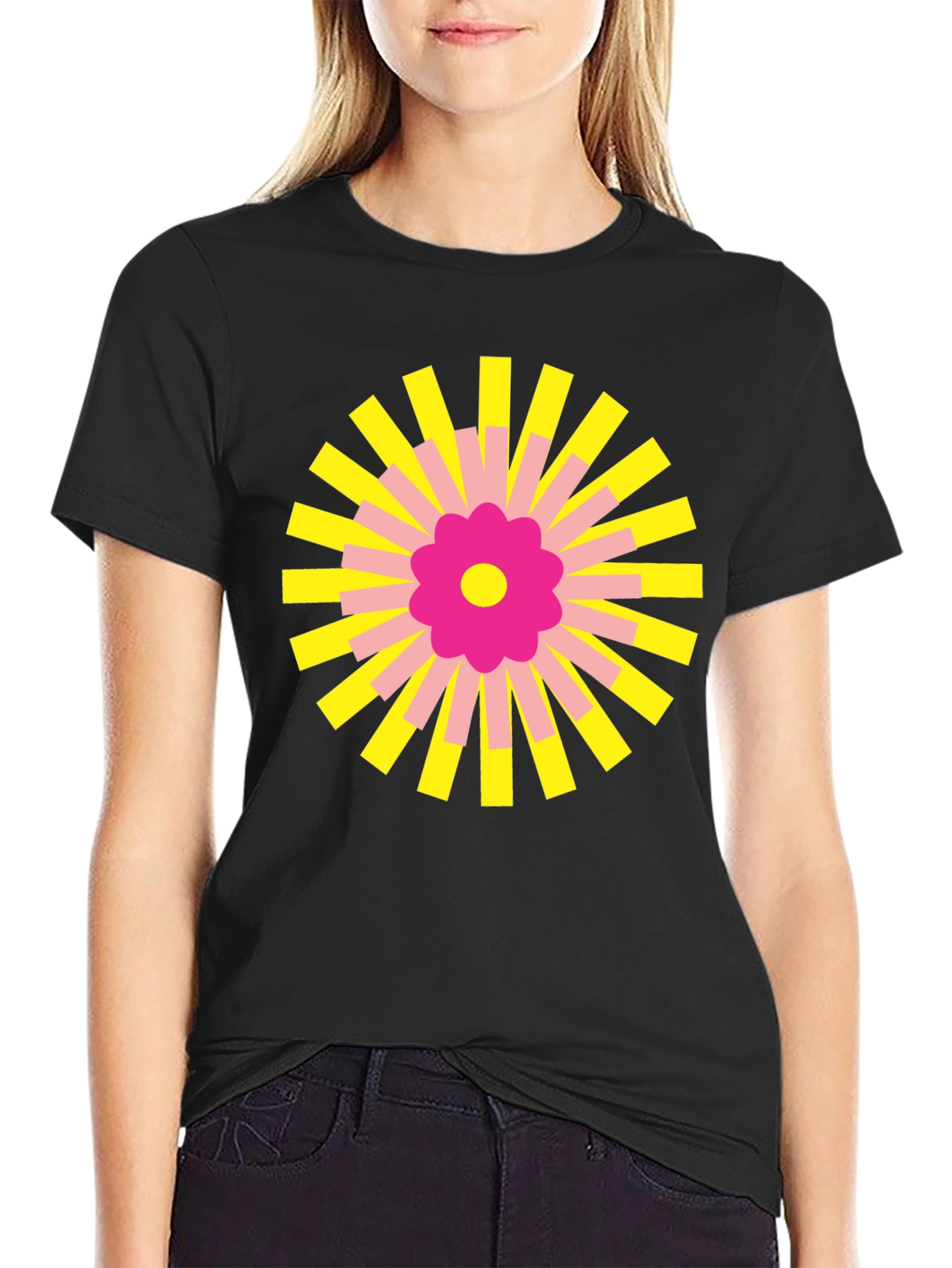 Radiant Bloom Graphic Tee - Stylish & Unique