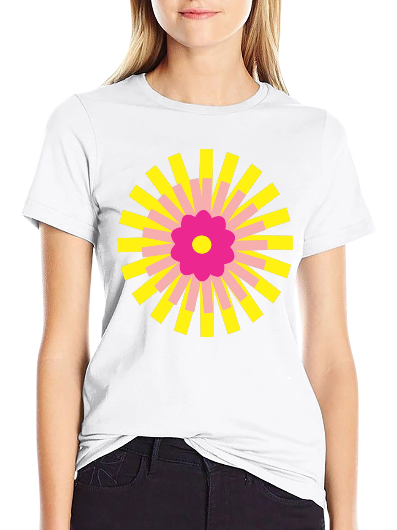 Radiant Bloom Graphic Tee - Stylish & Unique