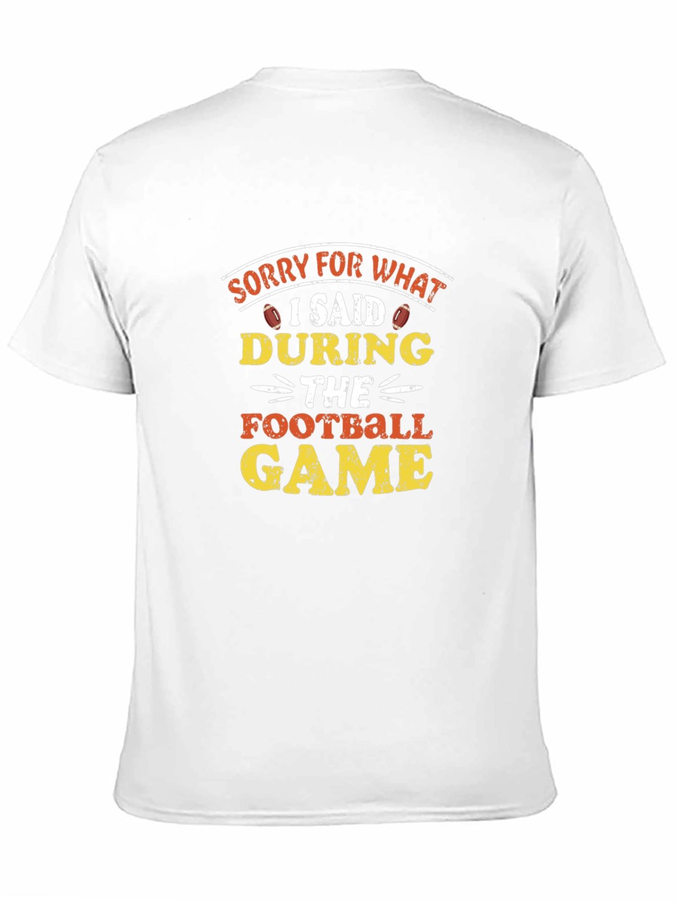 Funny Football Game Apology T-Shirt