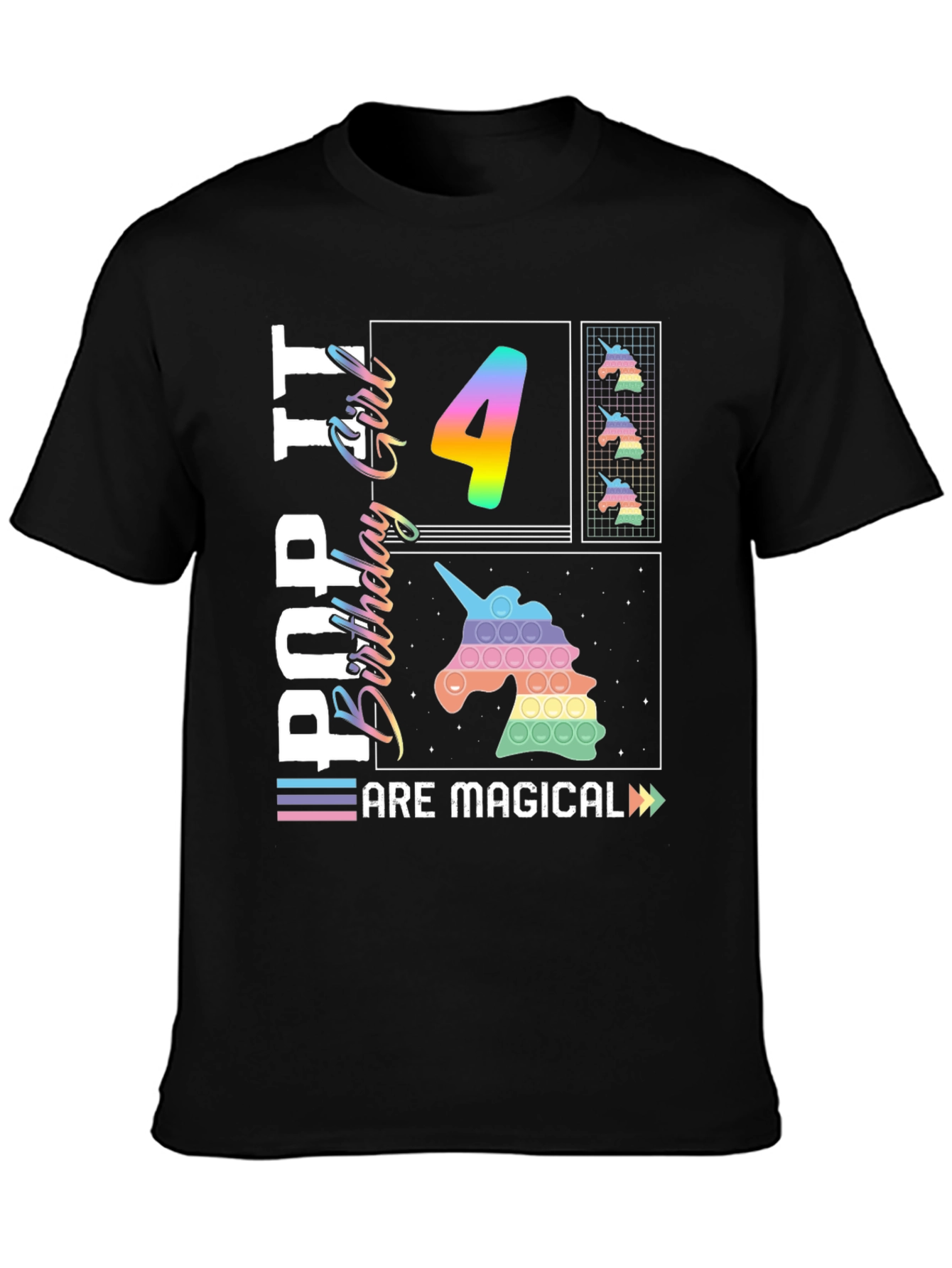 Pop It Birthday Girl 4 T-Shirt