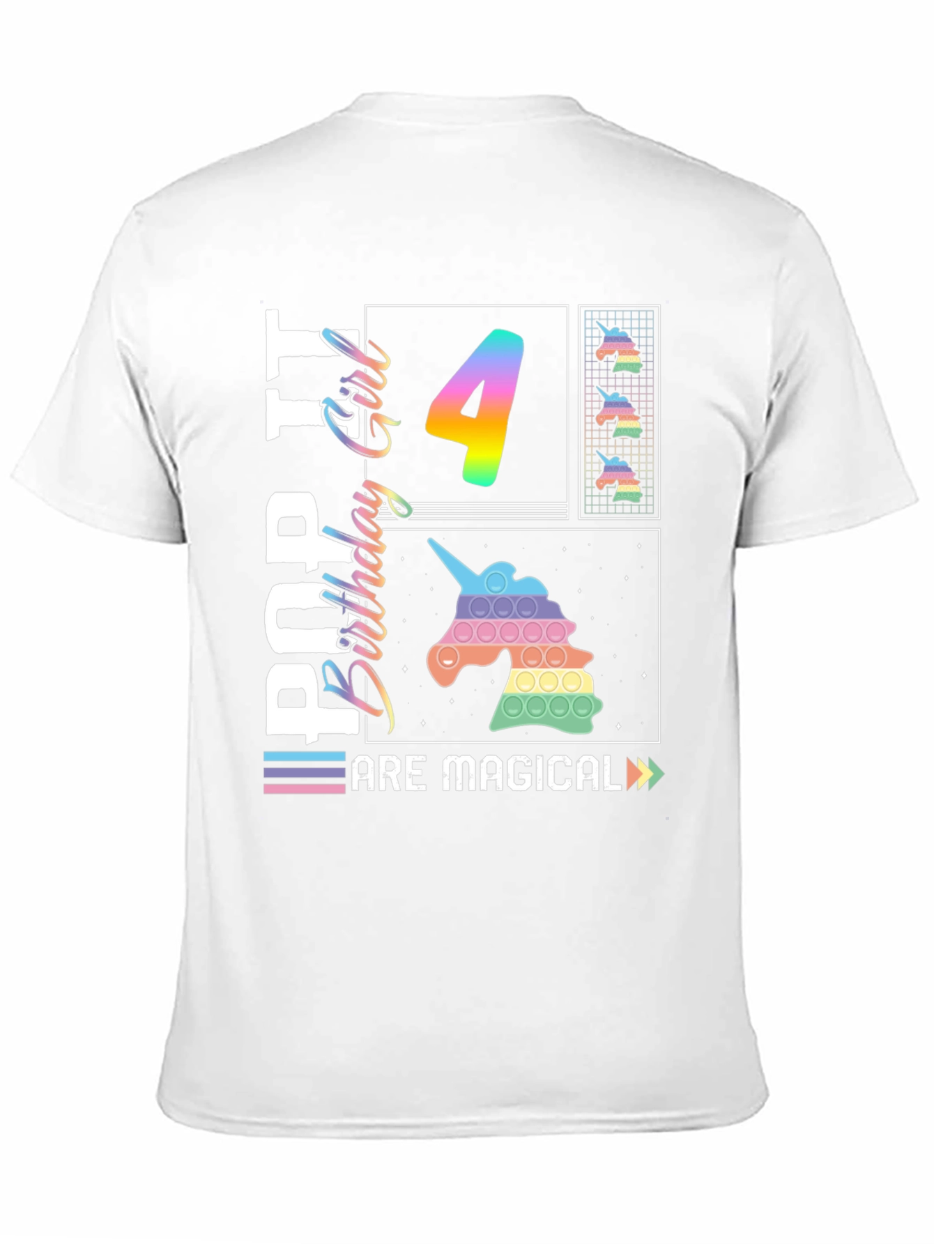 Pop It Birthday Girl 4 T-Shirt