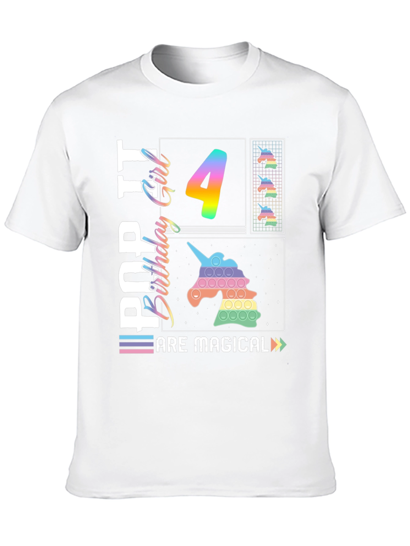 Pop It Birthday Girl 4 T-Shirt