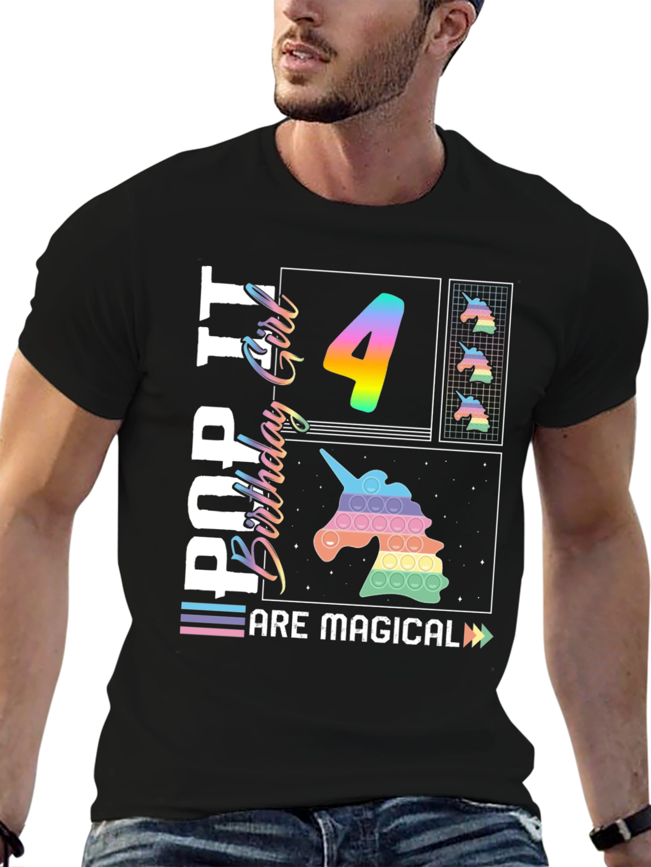 Pop It Birthday Girl 4 T-Shirt