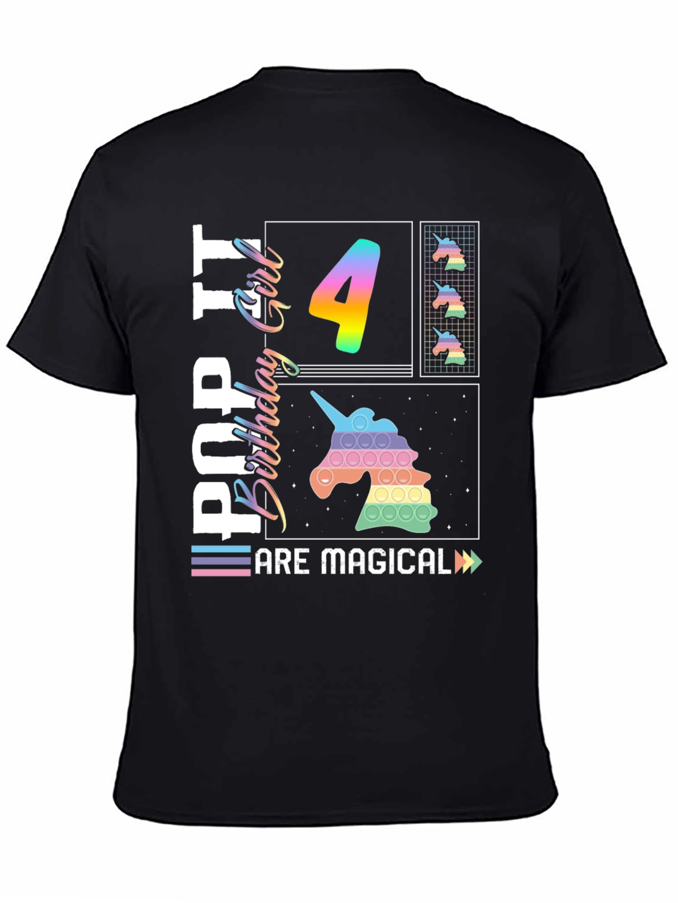 Pop It Birthday Girl 4 T-Shirt