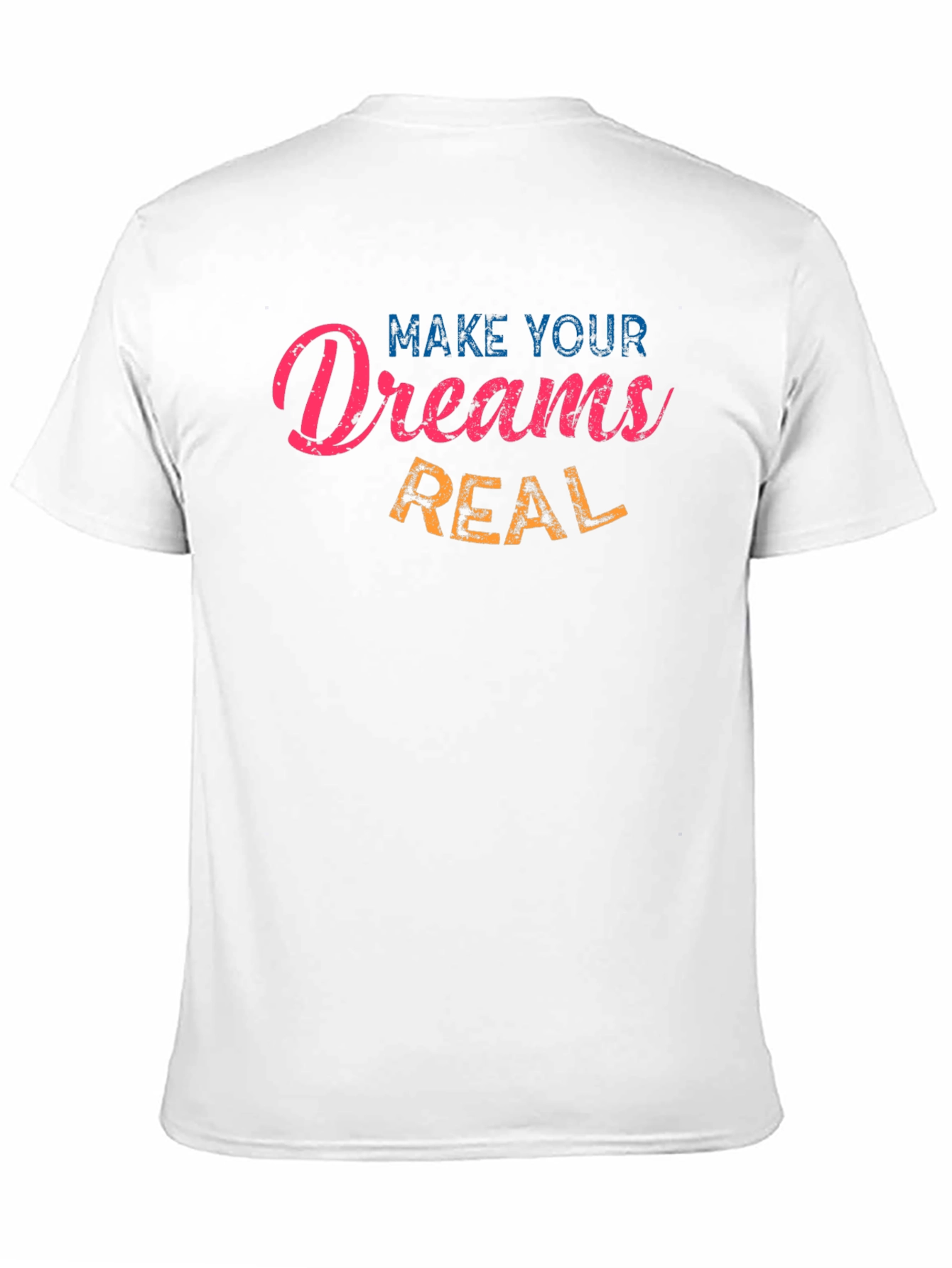 Inspirational Dreams Real Mens Black T-Shirt