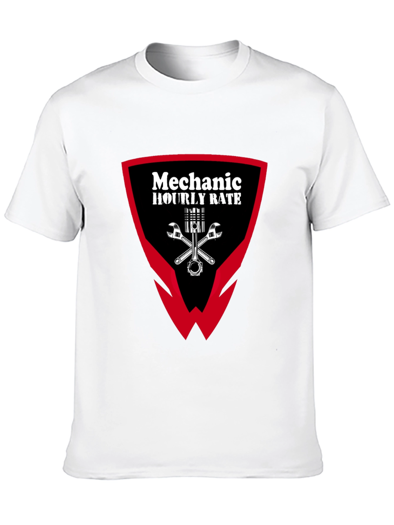 Mechanic Hourly Rate Graphic Tee - Black