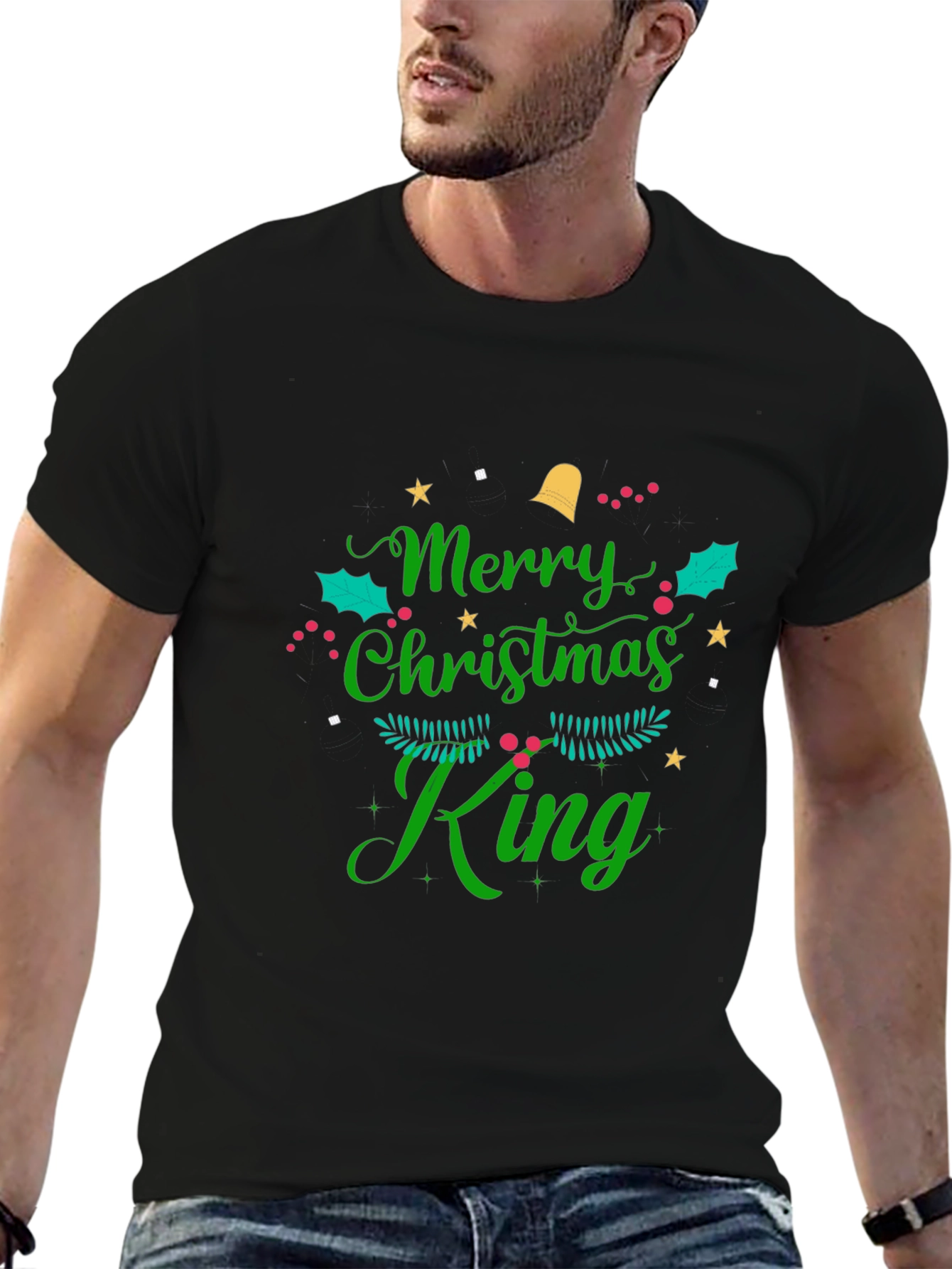 Merry Christmas King T-Shirt - Holiday Festive Tee