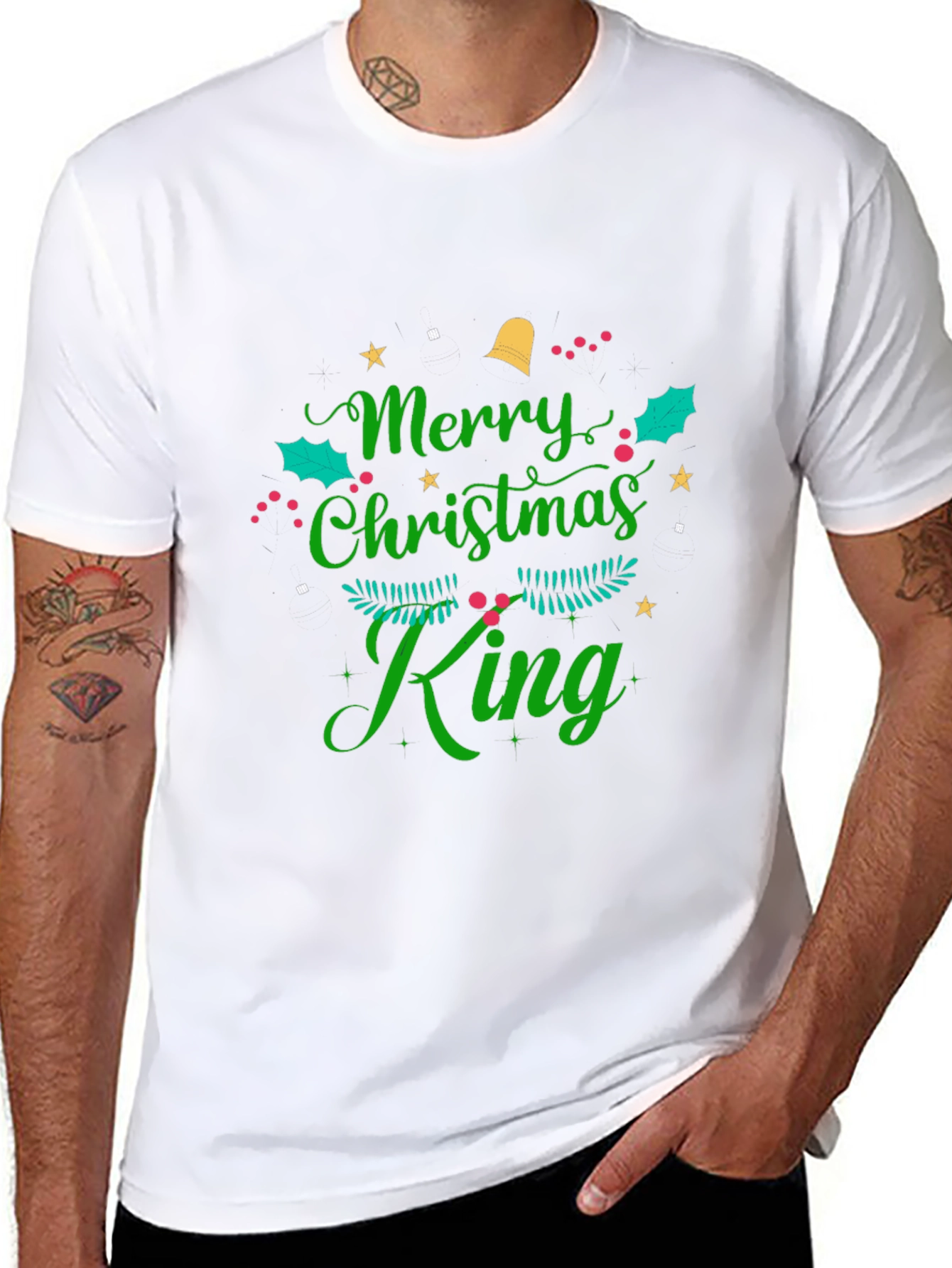 Merry Christmas King T-Shirt - Holiday Festive Tee