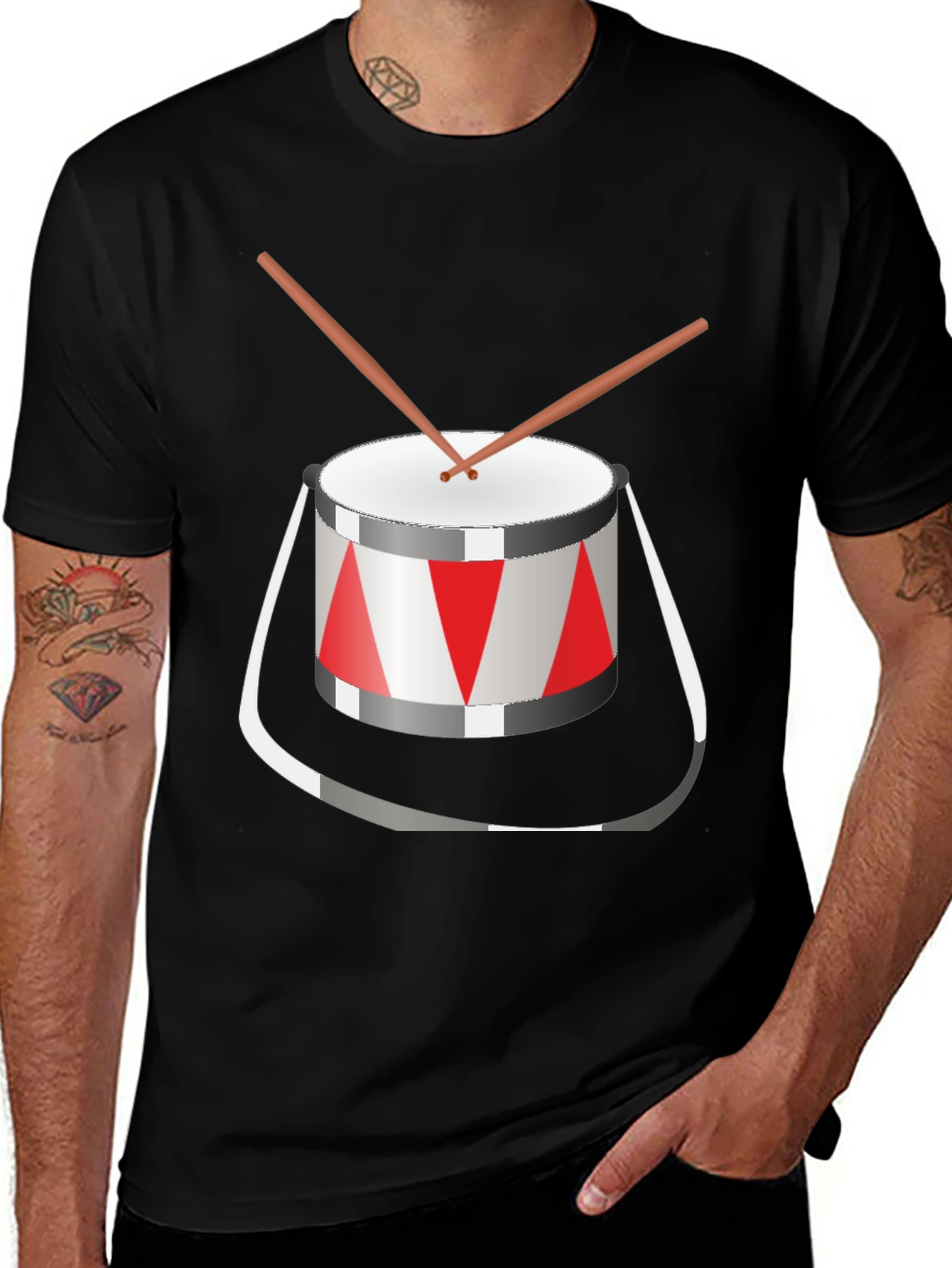 Drum Graphic Tee - Musicians Casual Wear