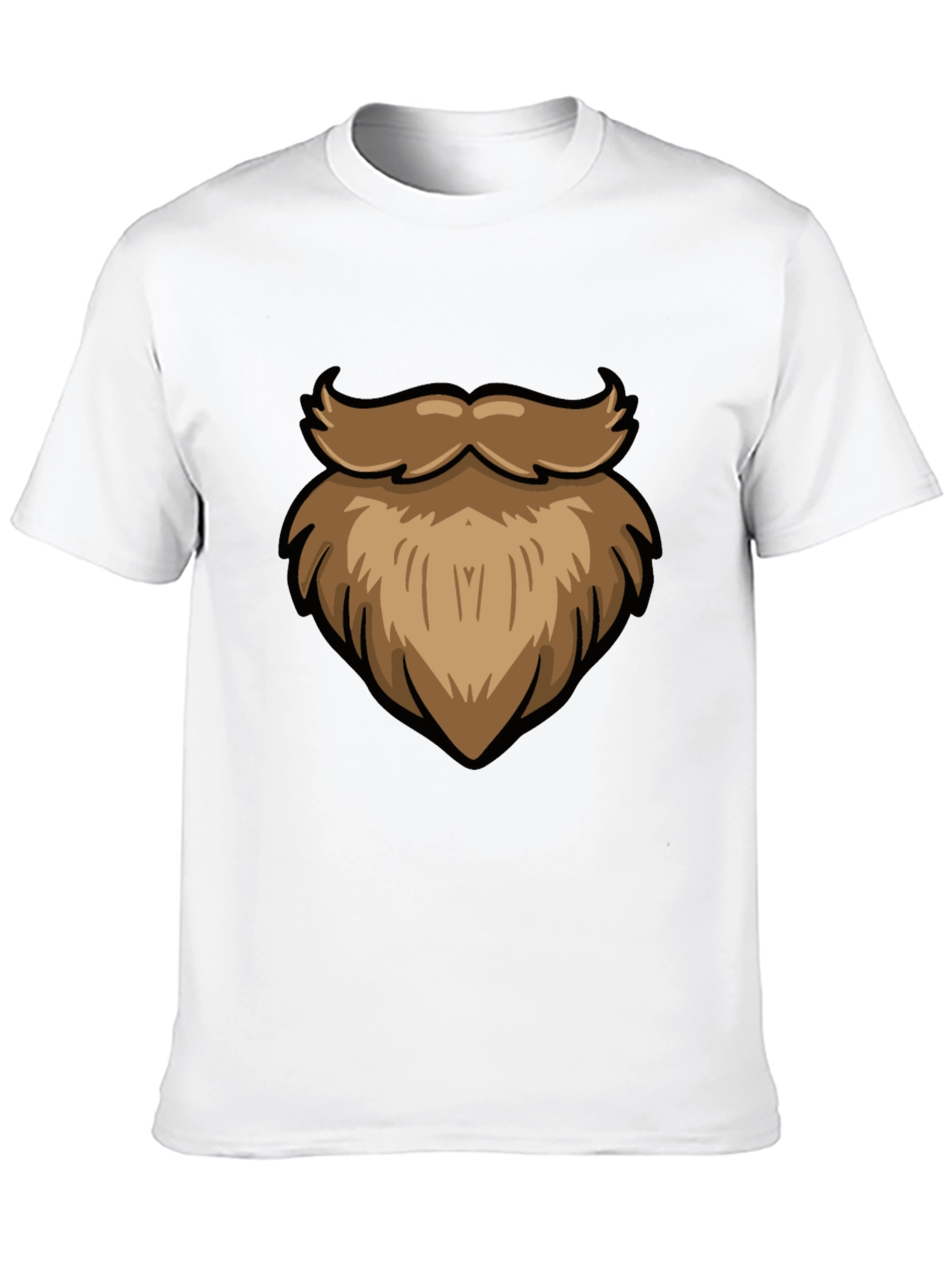 Funny Beard Graphic Black T-Shirt