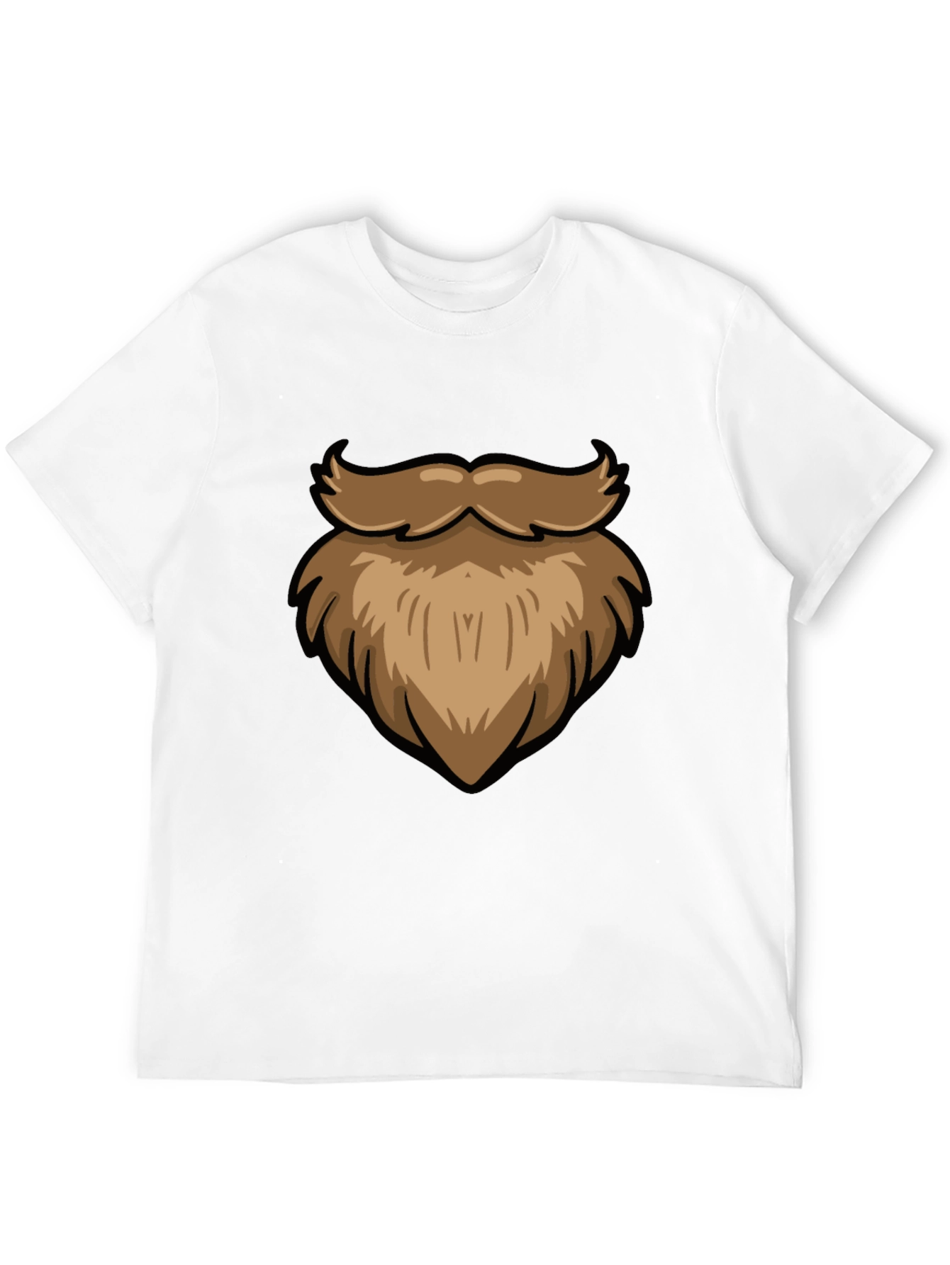 Funny Beard Graphic Black T-Shirt