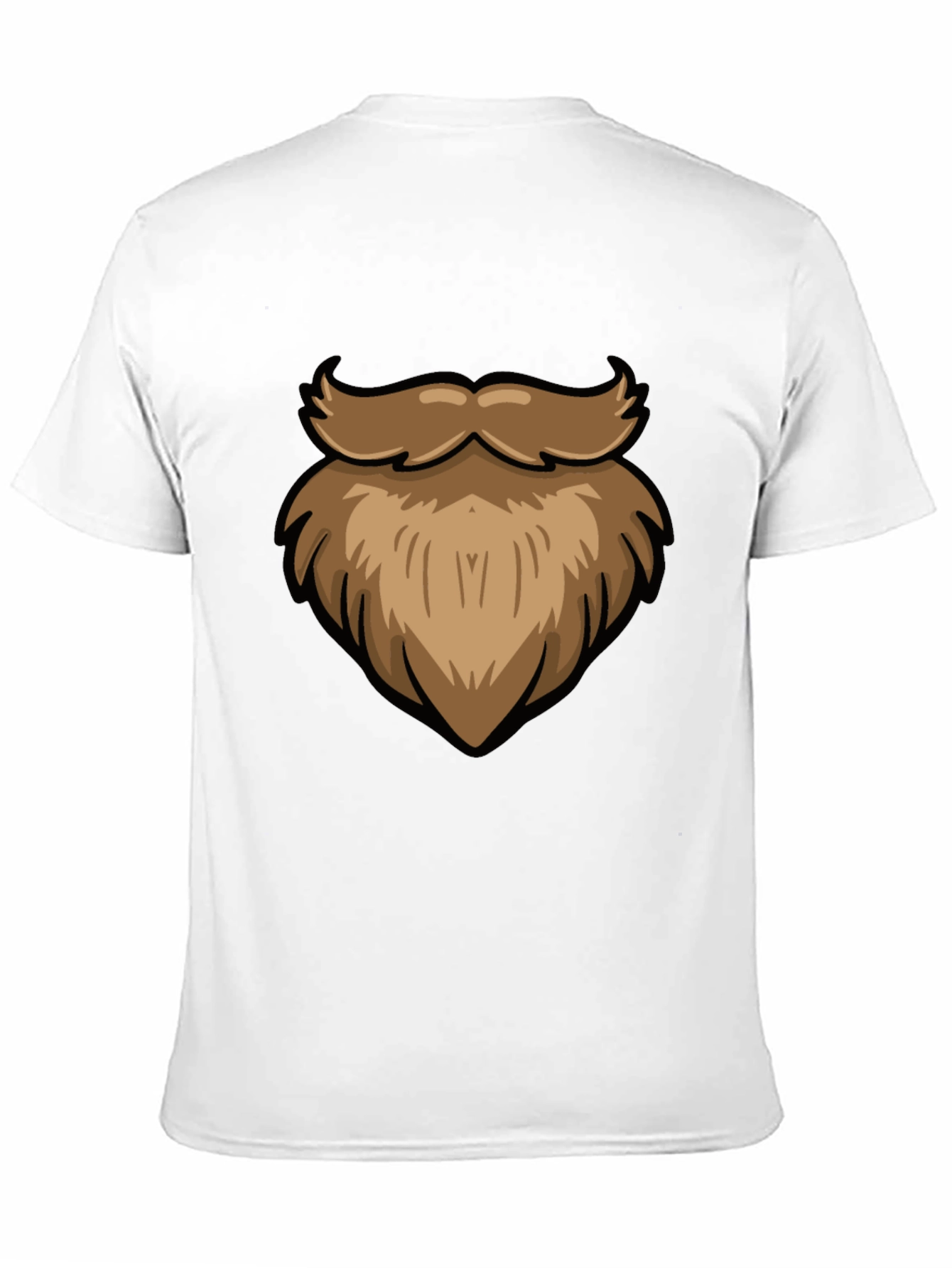 Funny Beard Graphic Black T-Shirt