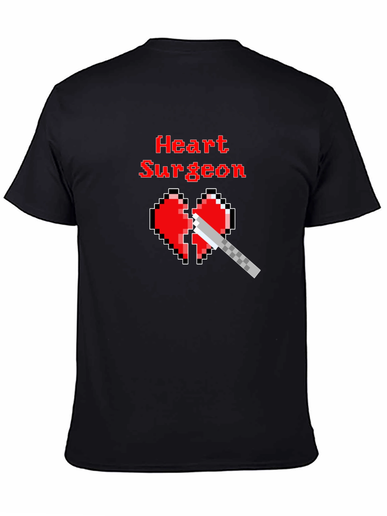 Heart Surgeon Pixel Art T-Shirt - Funny Medical Tee