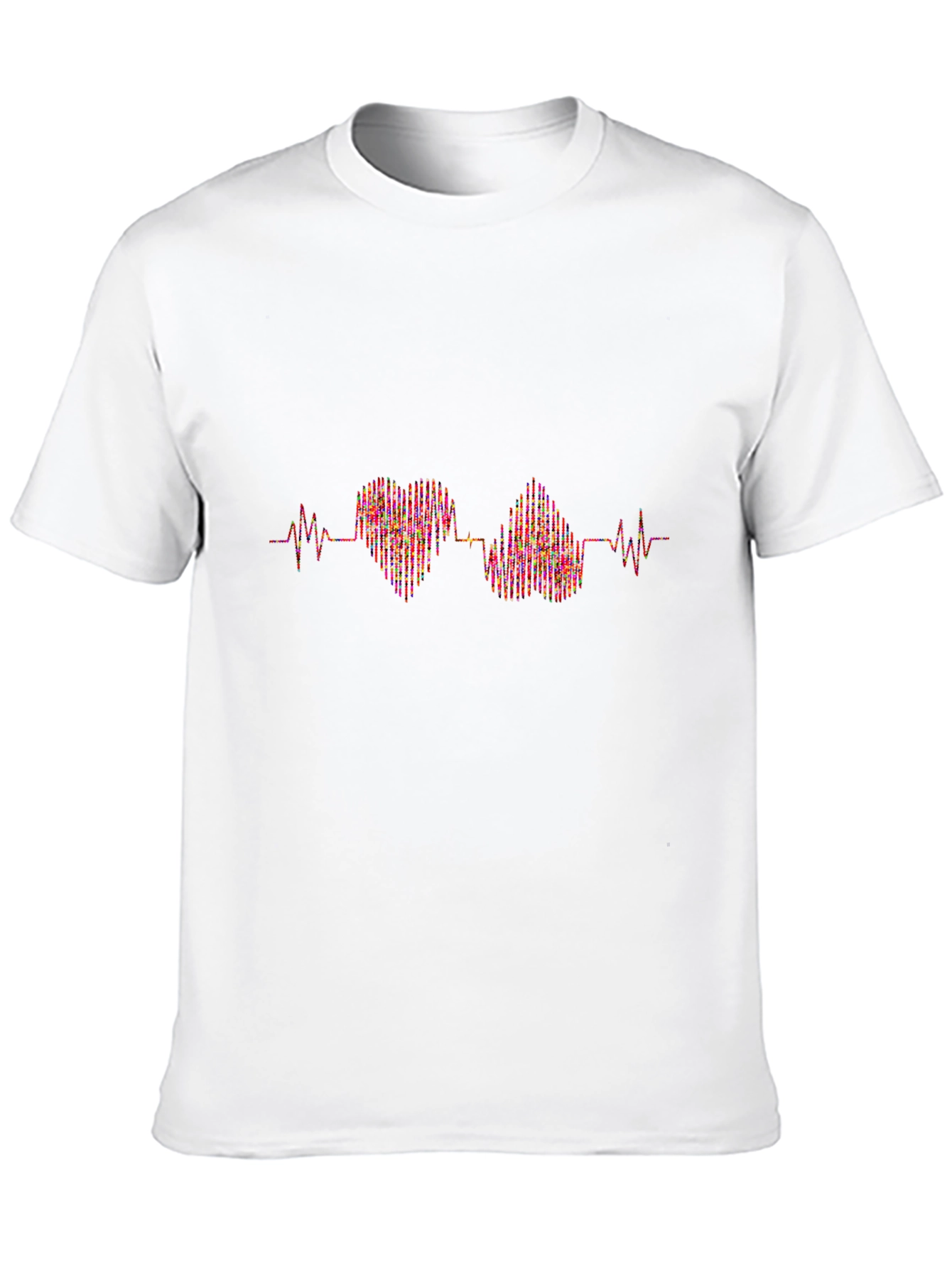 Heartbeat Love Graphic Tee - Black