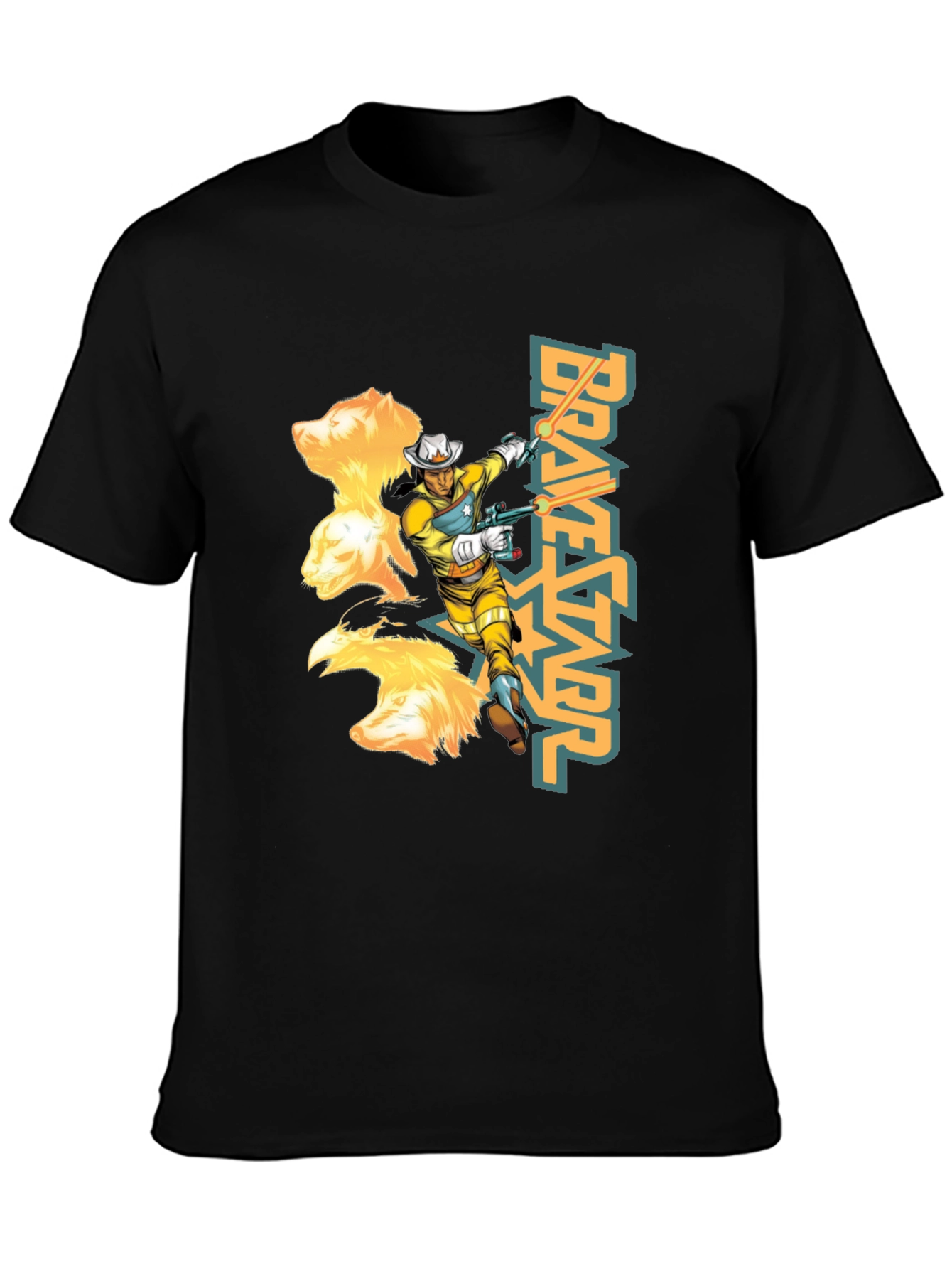 Bravestarr Graphic Tee - Retro Cartoon T-Shirt