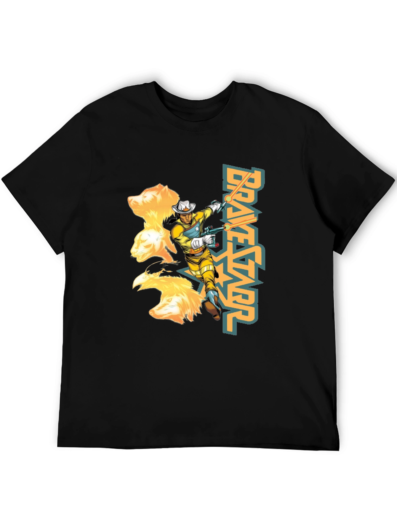 Bravestarr Graphic Tee - Retro Cartoon T-Shirt