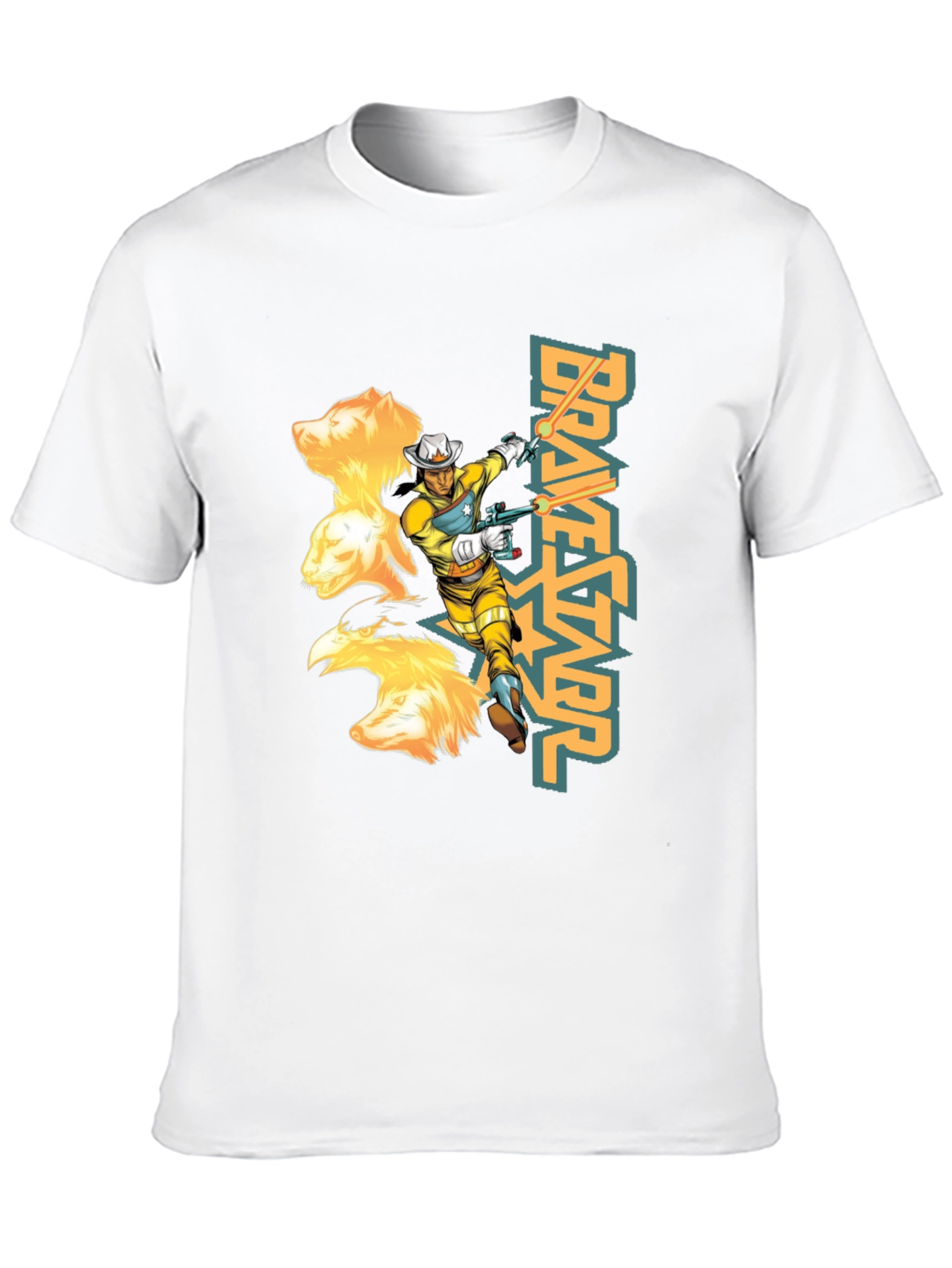 Bravestarr Graphic Tee - Retro Cartoon T-Shirt